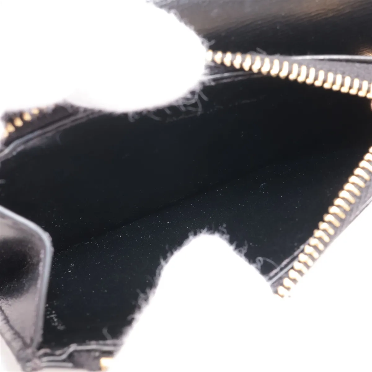 Triomphe Leather Compact Wallet Black — view 7