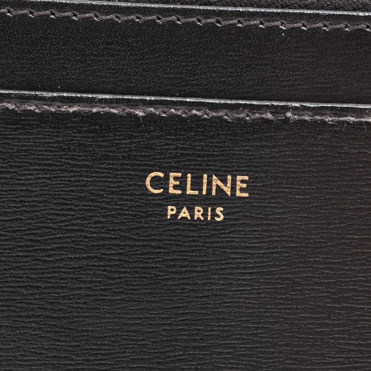 Triomphe Leather Compact Wallet Black — view 8