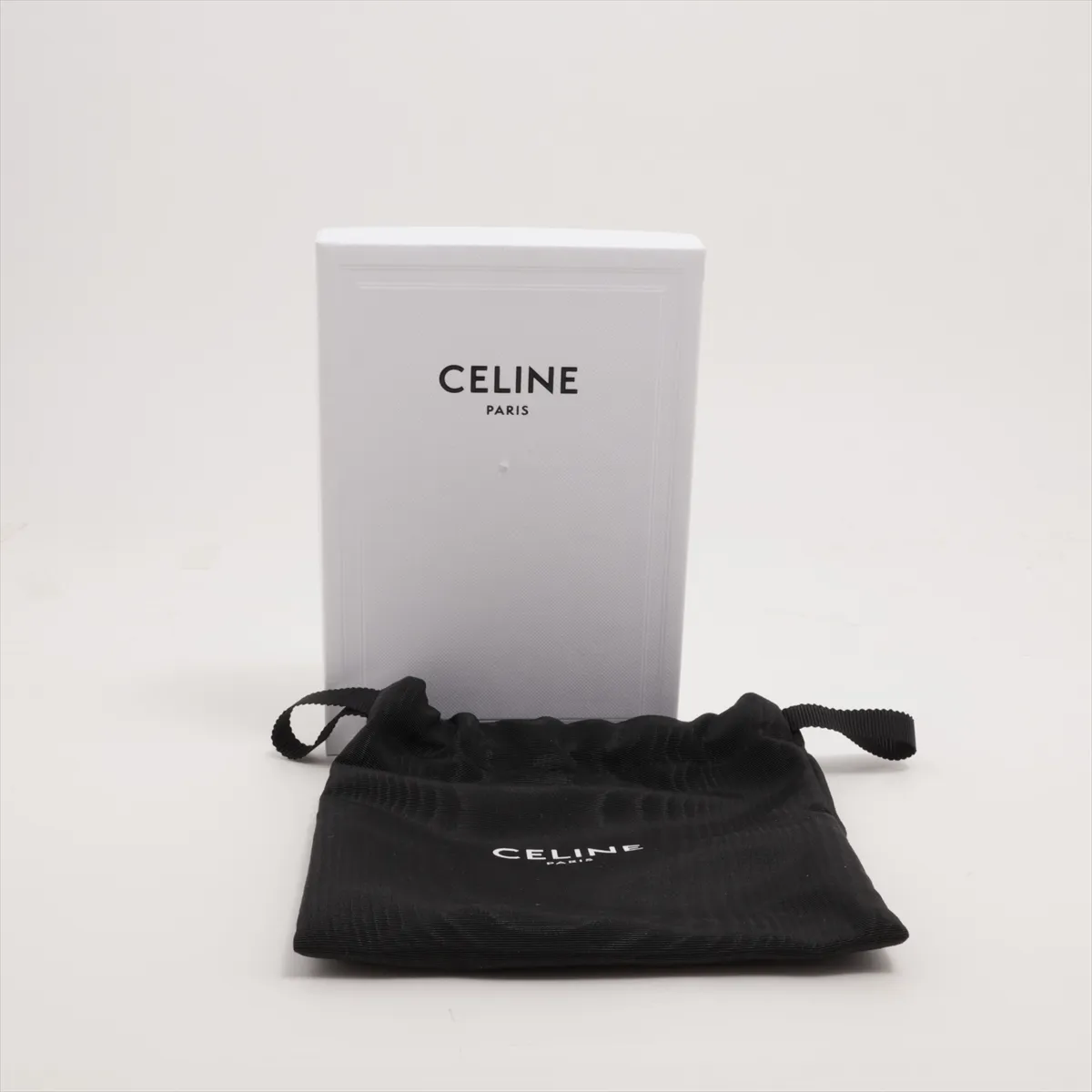 Triomphe Leather Compact Wallet Black — view 9