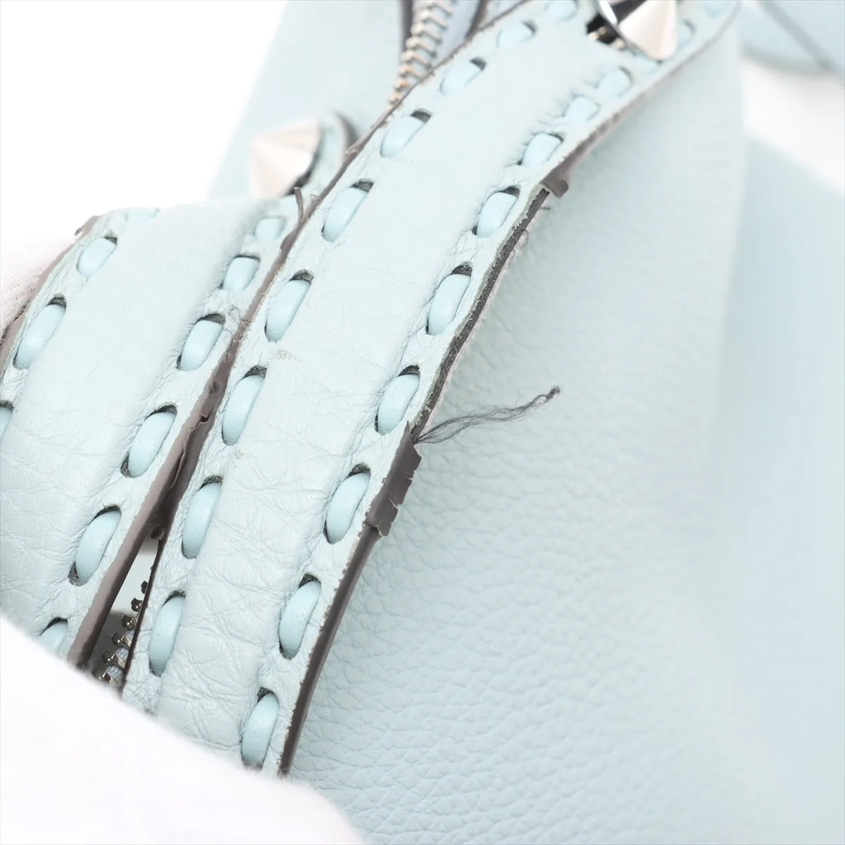 Selleria Vistheway Medium Leather 2WAY Handbag Blue — view 10