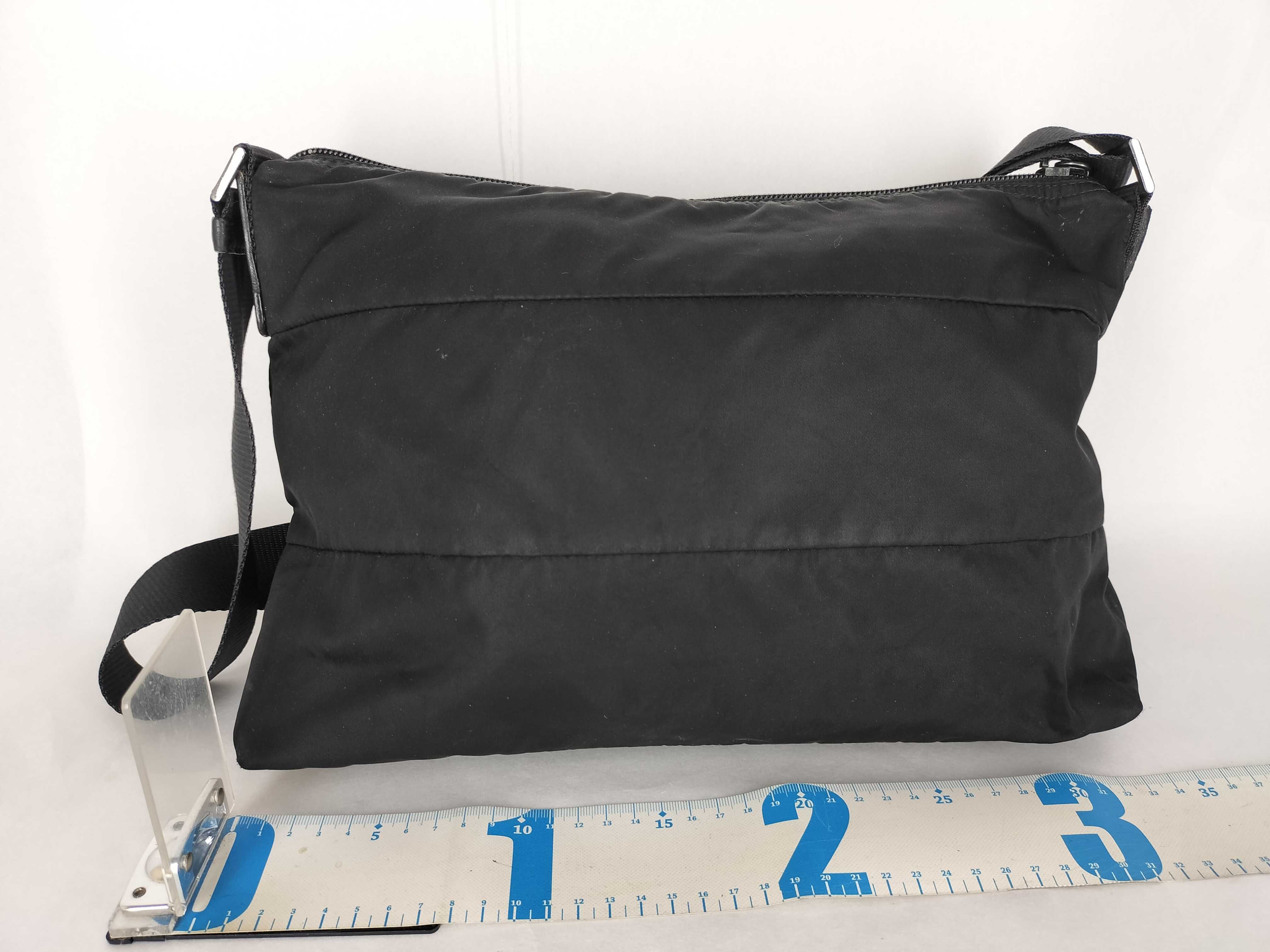 Nylon Shoulder Bag, Black Nylon Shoulder Bag — view 2