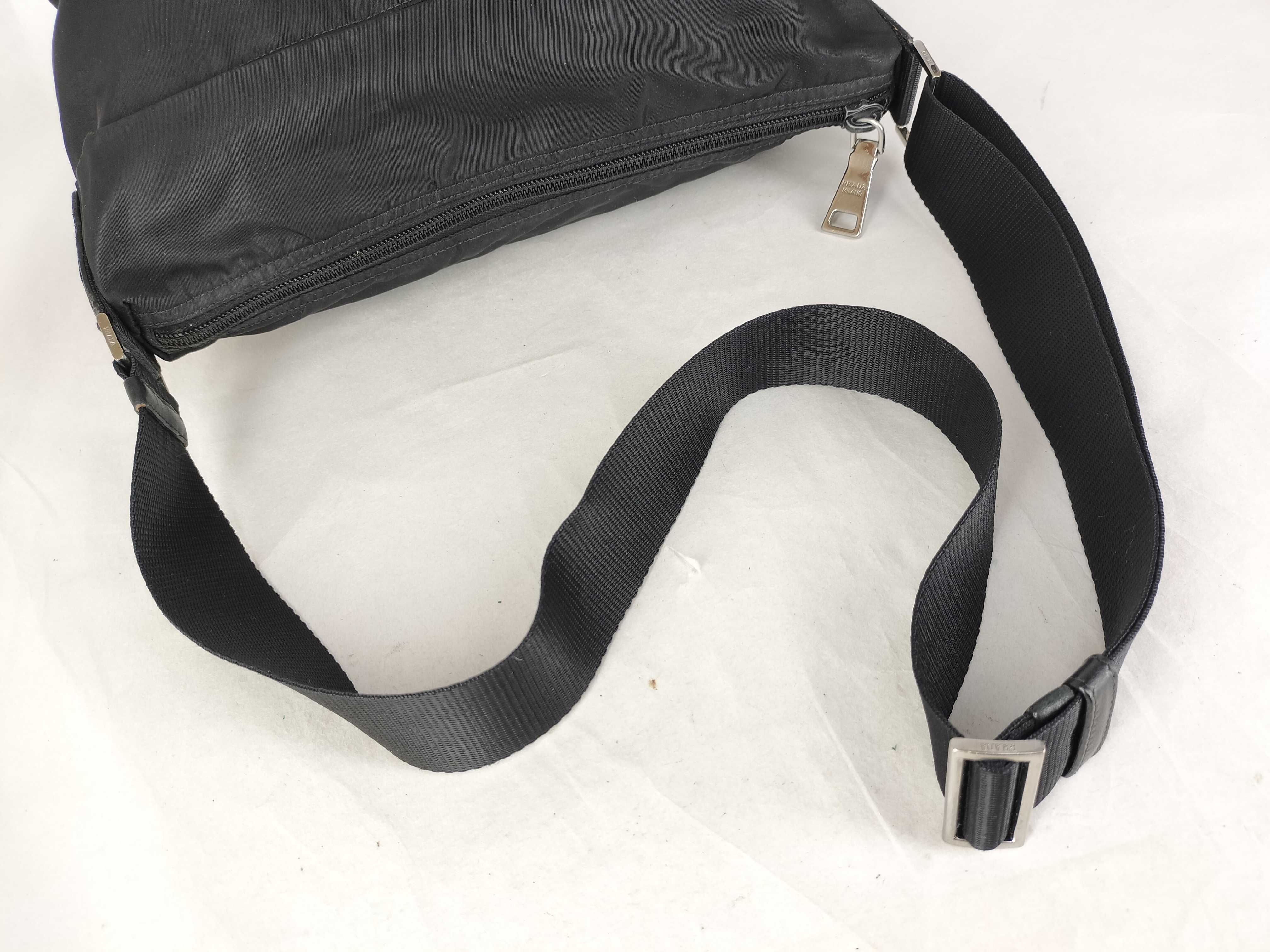 Nylon Shoulder Bag, Black Nylon Shoulder Bag — view 3