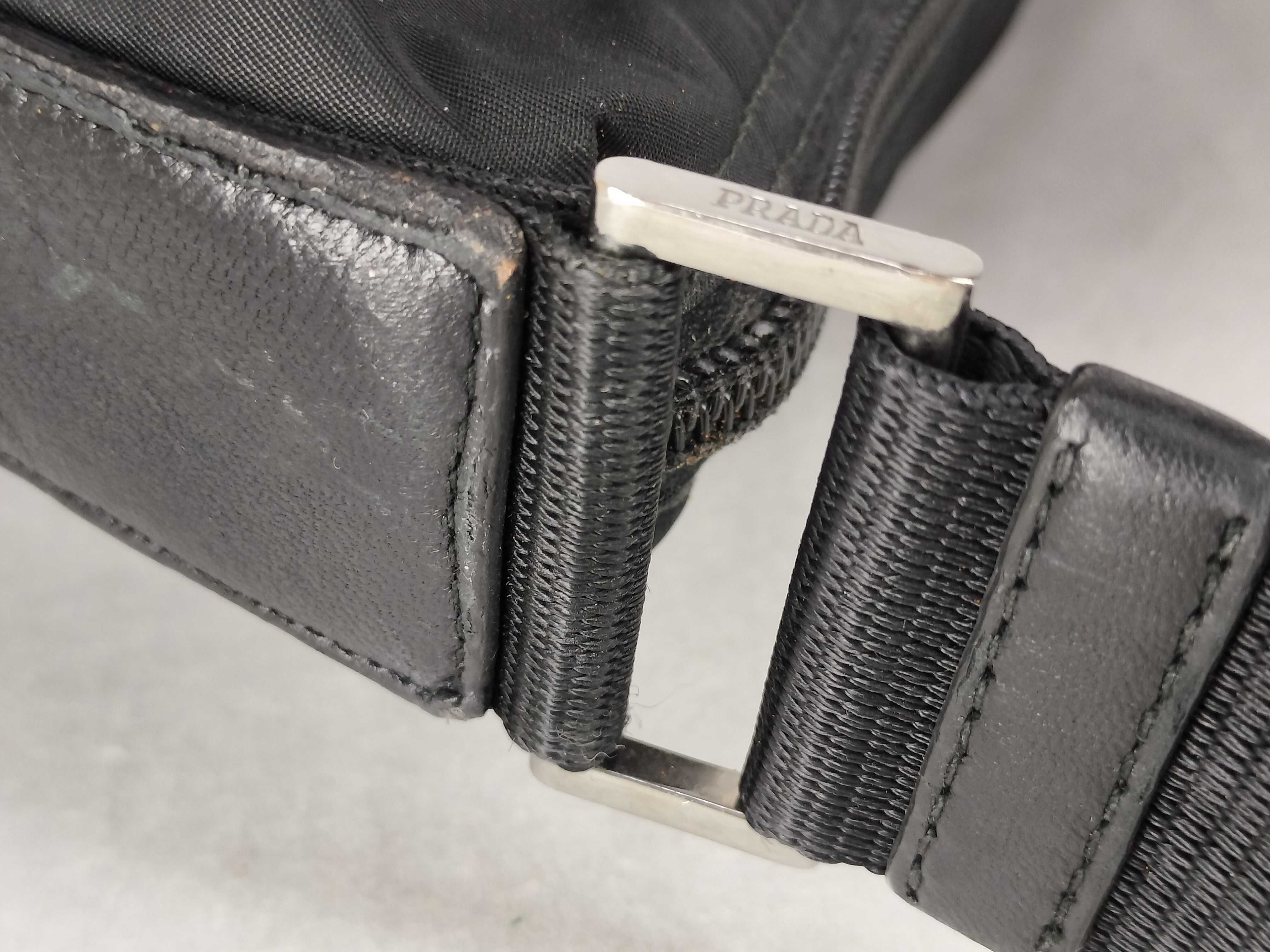 Nylon Shoulder Bag, Black Nylon Shoulder Bag — view 5
