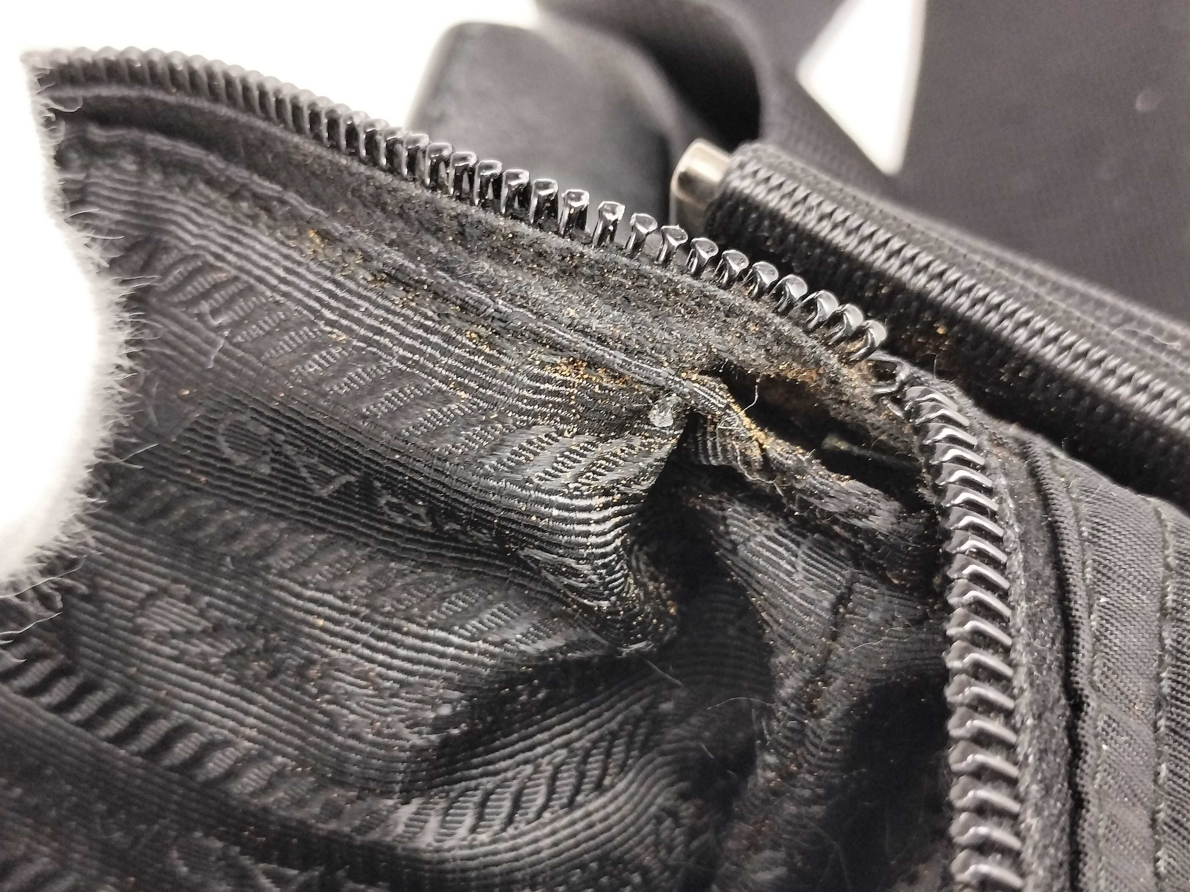 Nylon Shoulder Bag, Black Nylon Shoulder Bag — view 9