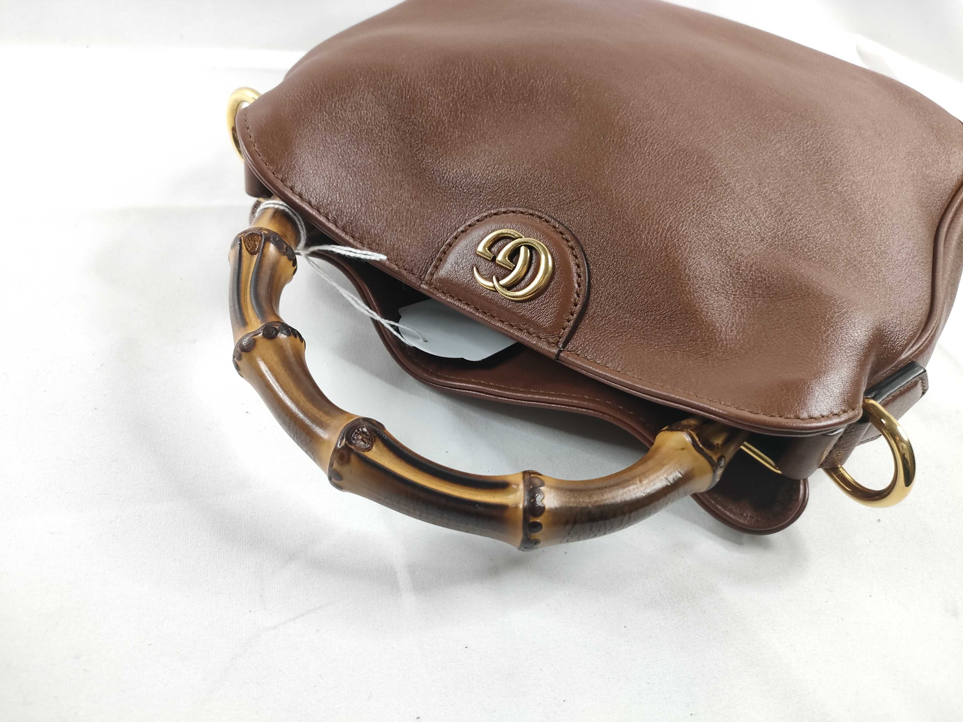 Bamboo FR - Bamboo Diana Leather 2-Way Handbag Brown 746251 (Without Shoulder Strap) — view 6
