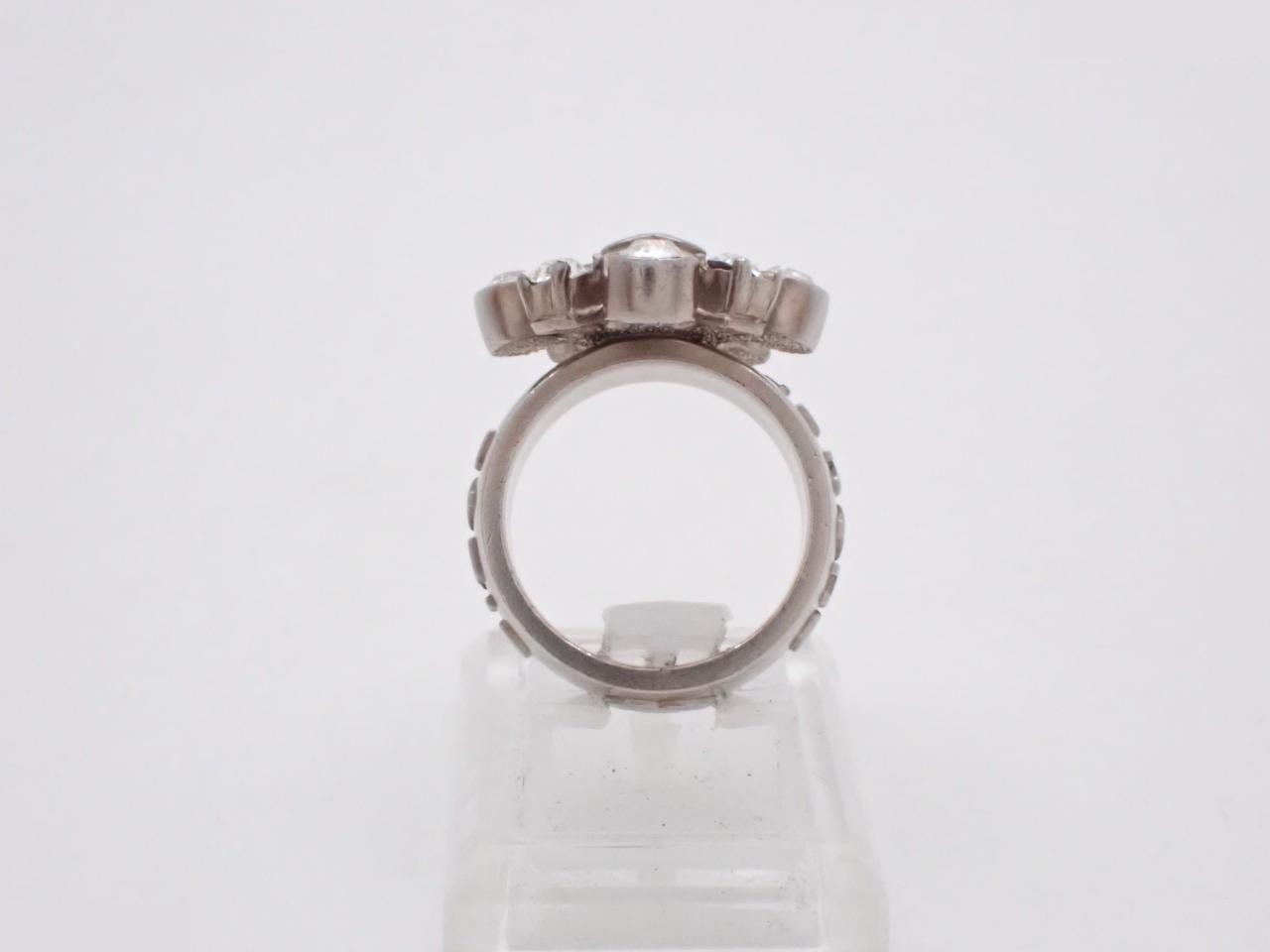 Ring, Coco Mark, Clear Stone, #13 — view 3