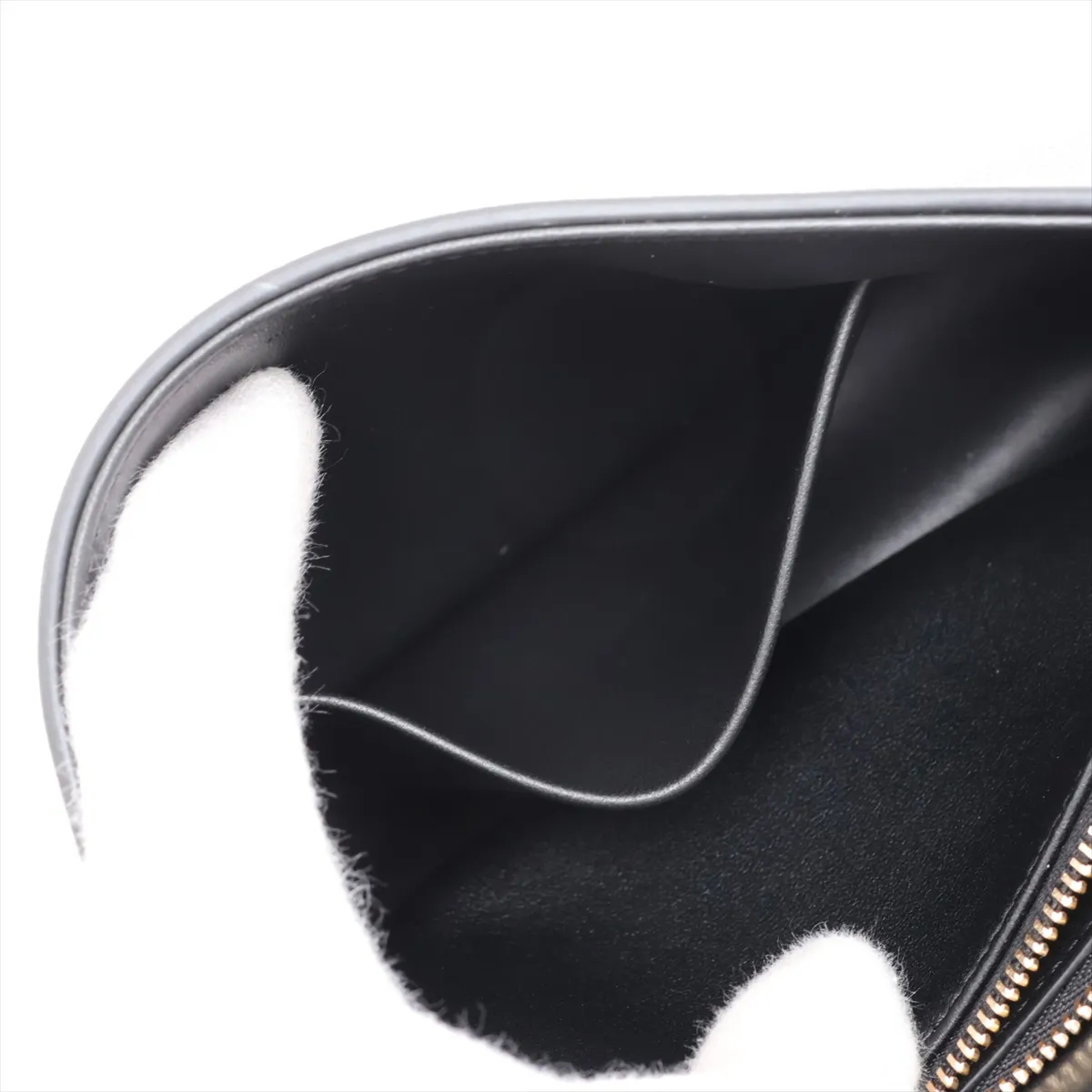 Triomphe Teen Nino Leather 2-Way Handbag, Black — view 11