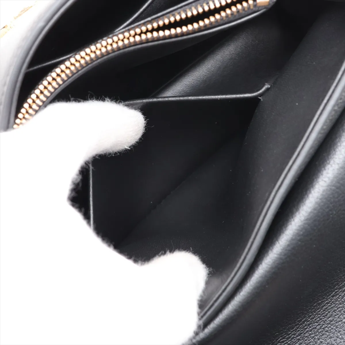 Triomphe Teen Nino Leather 2-Way Handbag, Black — view 12