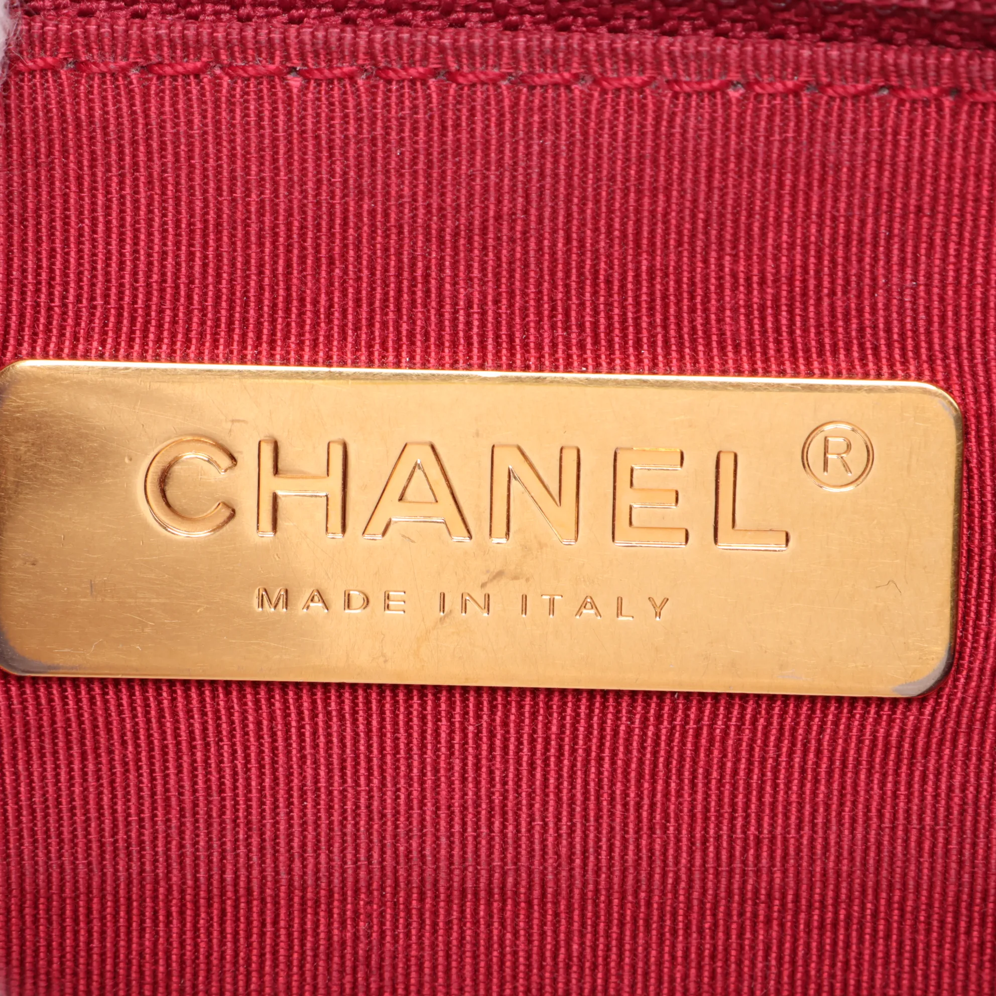 19 Lambskin Chain Shoulder Bag, Black with Gold Hardware, 29038494, Serial Number 29, AS1160 — view 11
