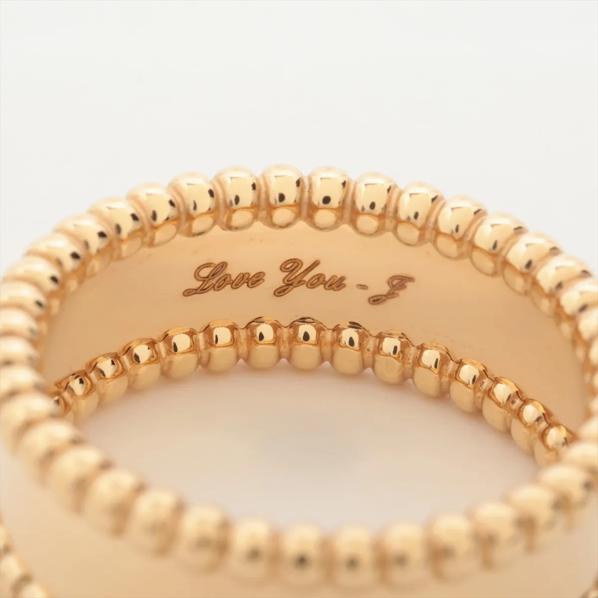 Perlee Signature Ring, 750 (Yellow Gold), 8.9g, Size 55, Initials, JP438031 VCARO3Y655 — view 3