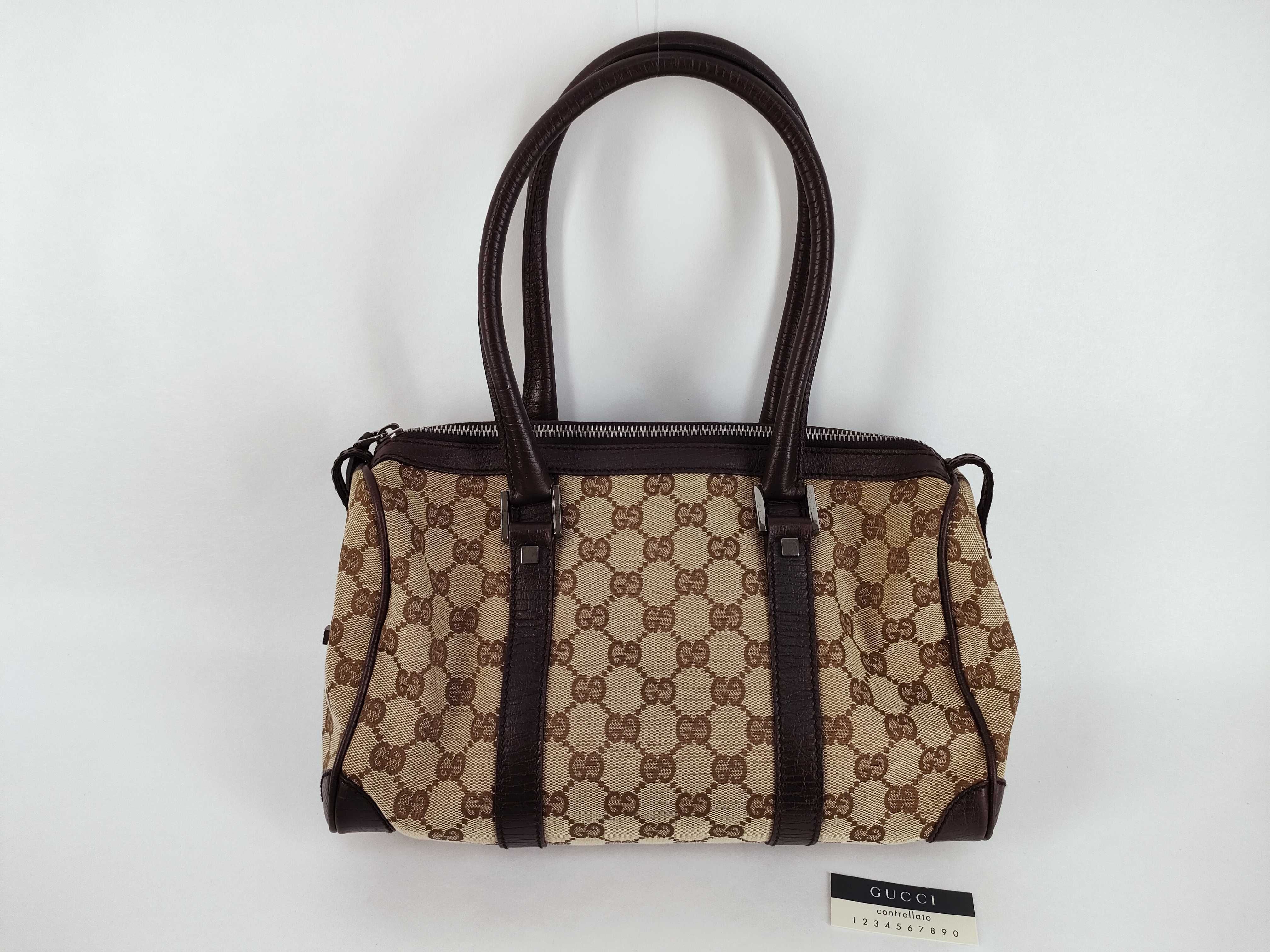 GG Canvas Abbey Mini Boston Handbag Boston Bag