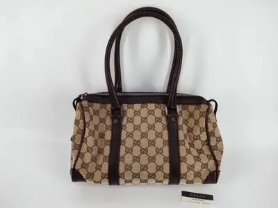 GG Canvas Abbey Mini Boston Handbag Boston Bag