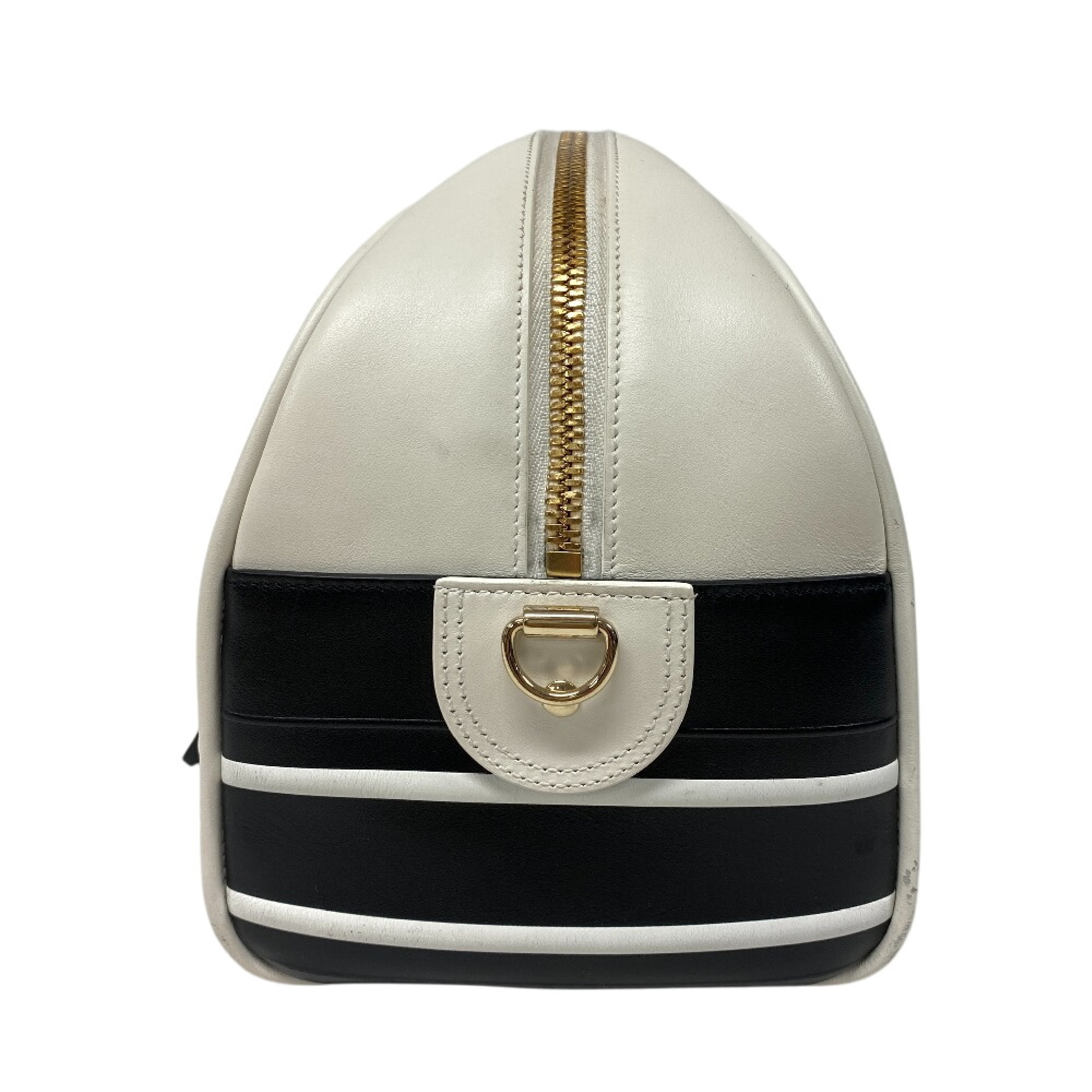 Bowling Bag Vibe Cannage Leather Black Handbag — view 8