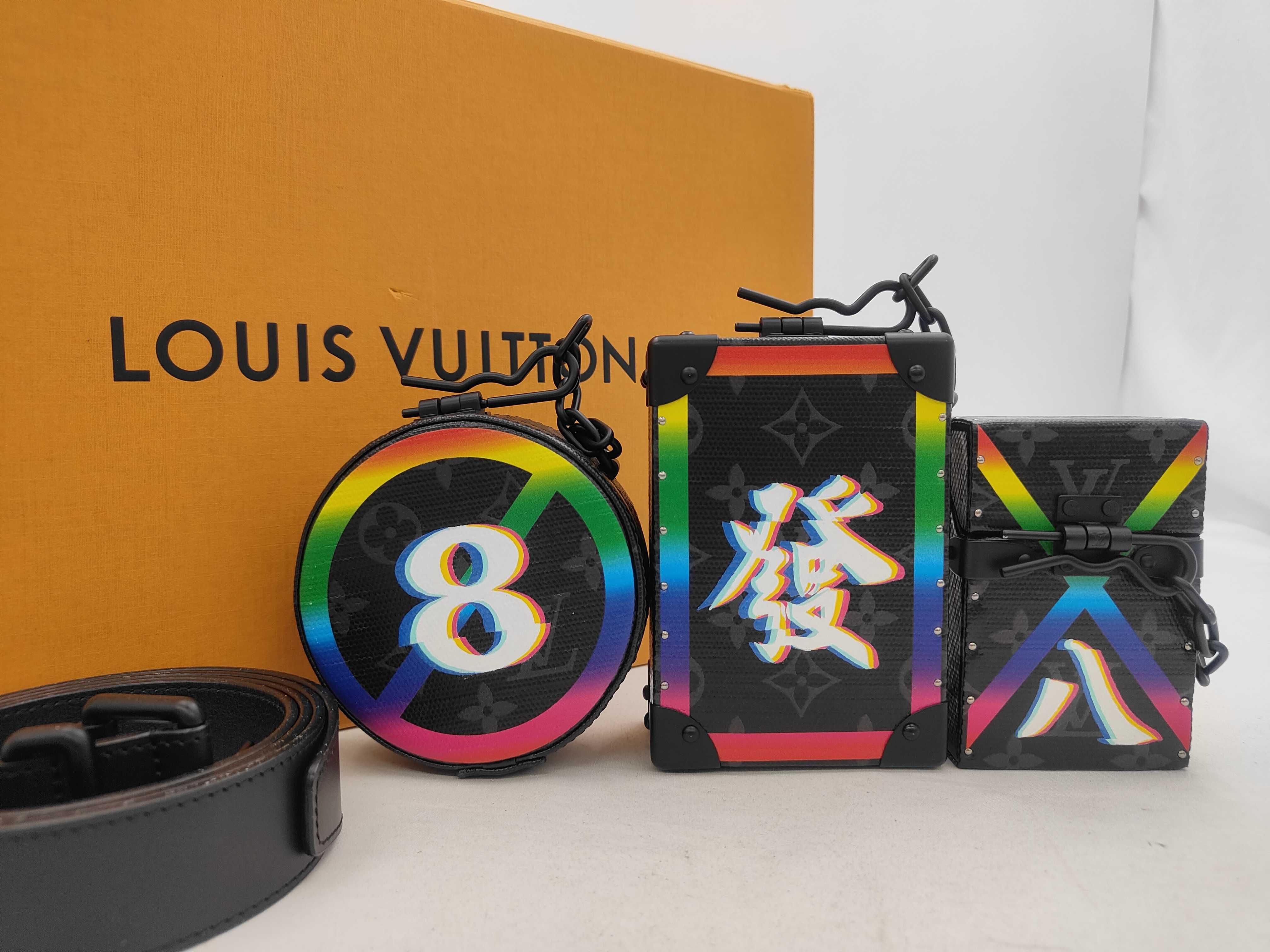 Trio Trunk Prism Mahjong Belt Rare China Limited Edition M20187 110