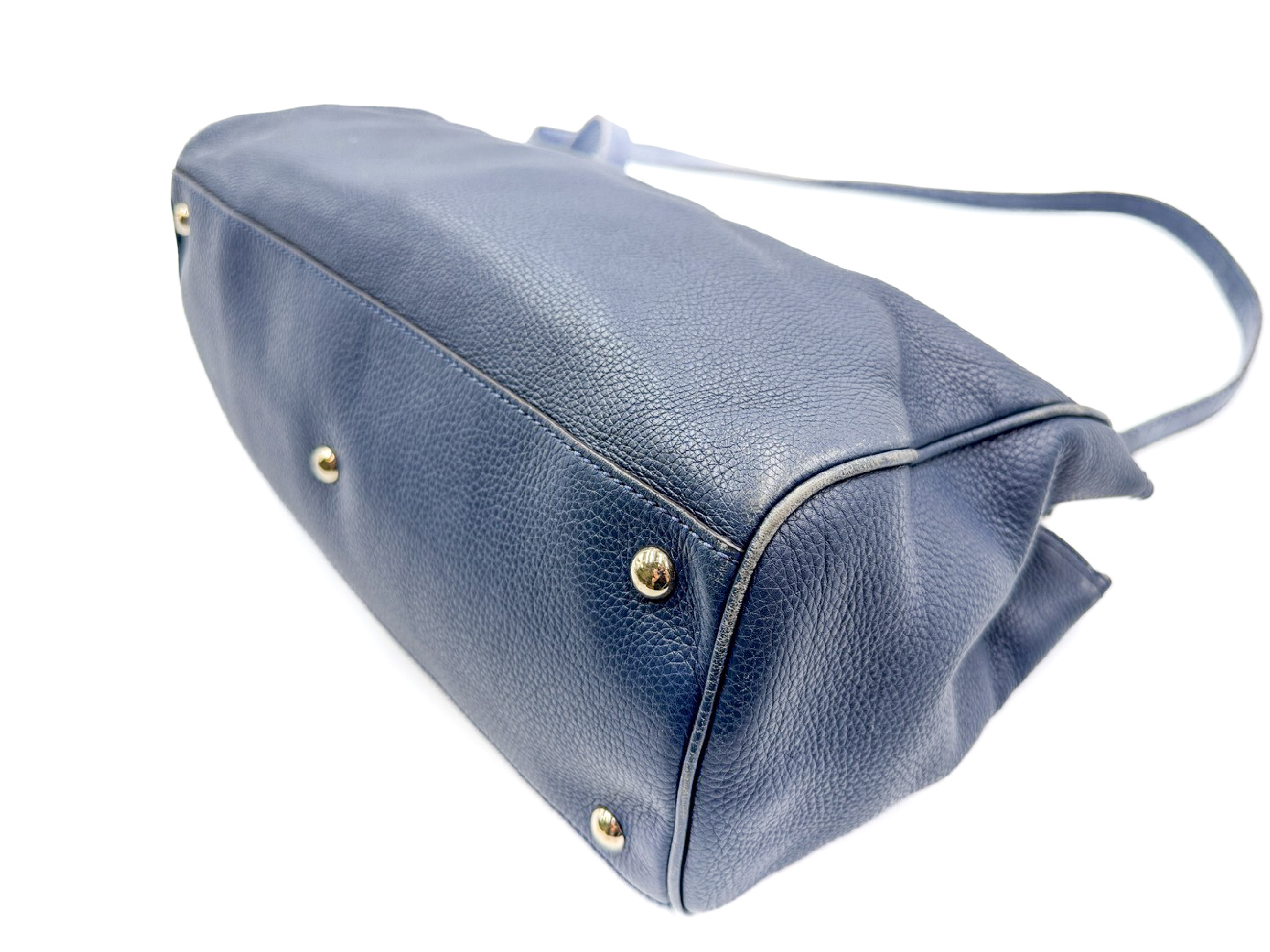 2-way handbag with strap, bamboo and leather, model 323660 — view 8