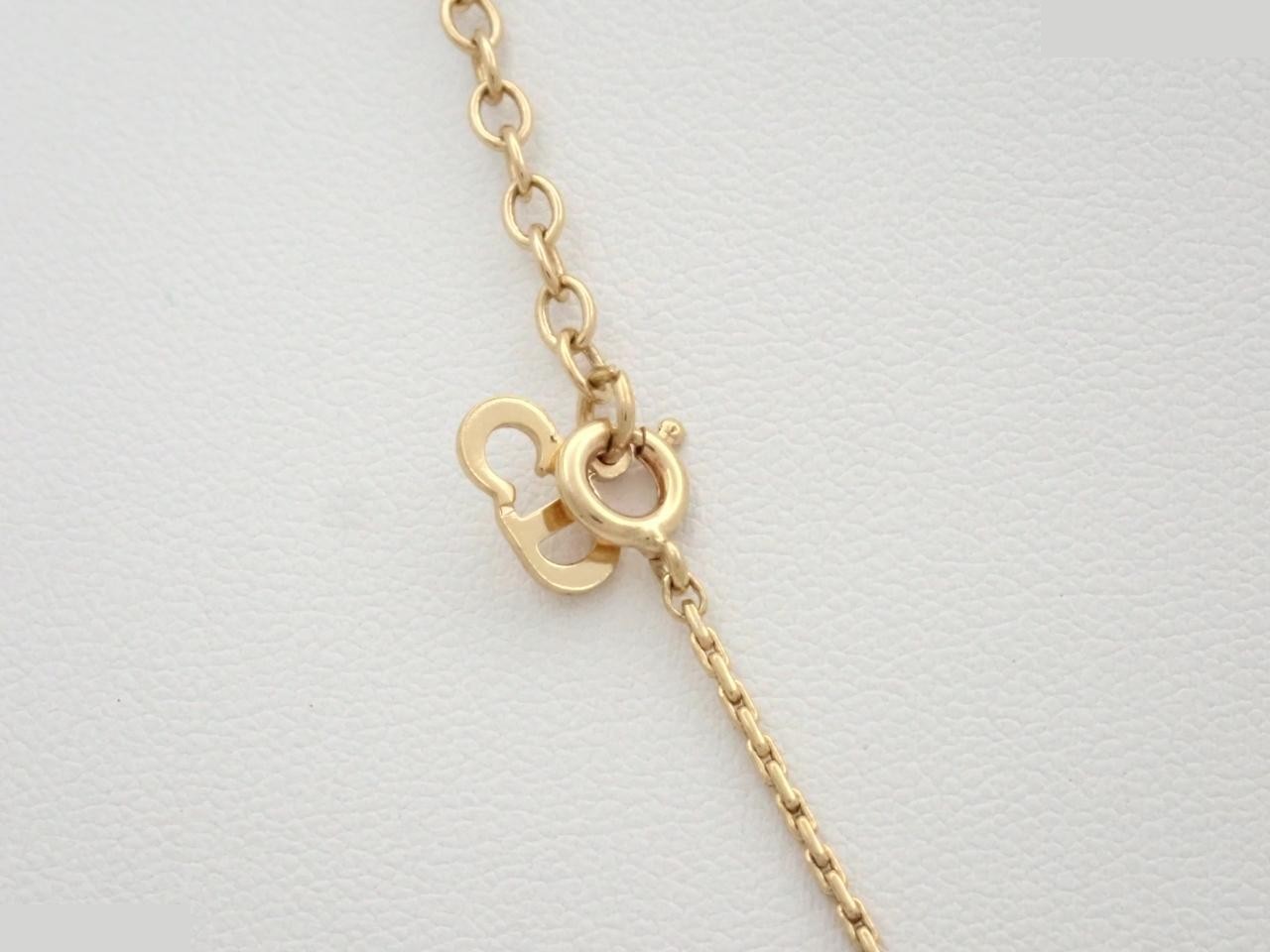 necklace, rhinestone heart design, chain approximately 44cm. — view 2