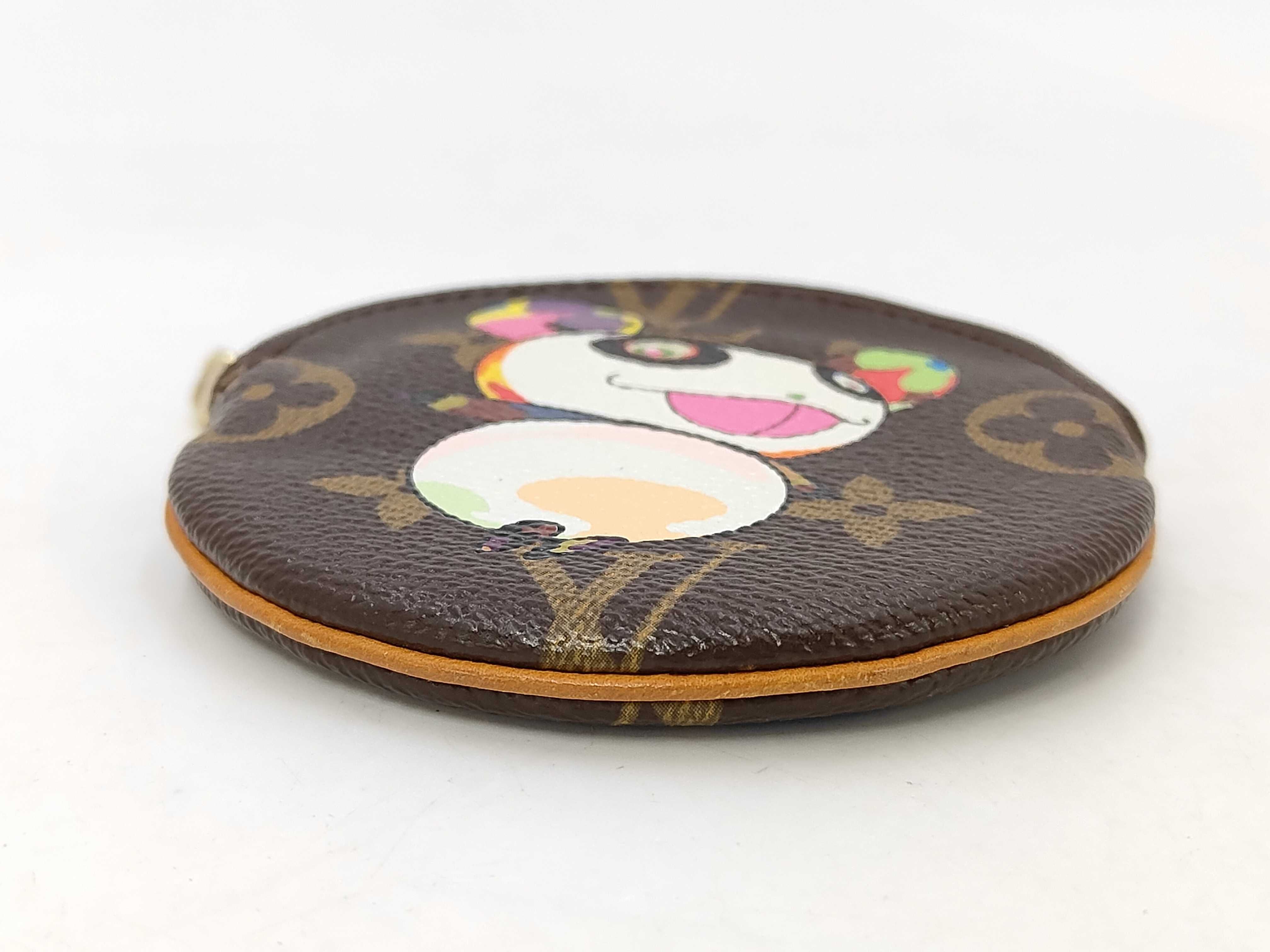 LV x Takashi Murakami Portemonnaie Long Monogram Panda Coin Case — view 3