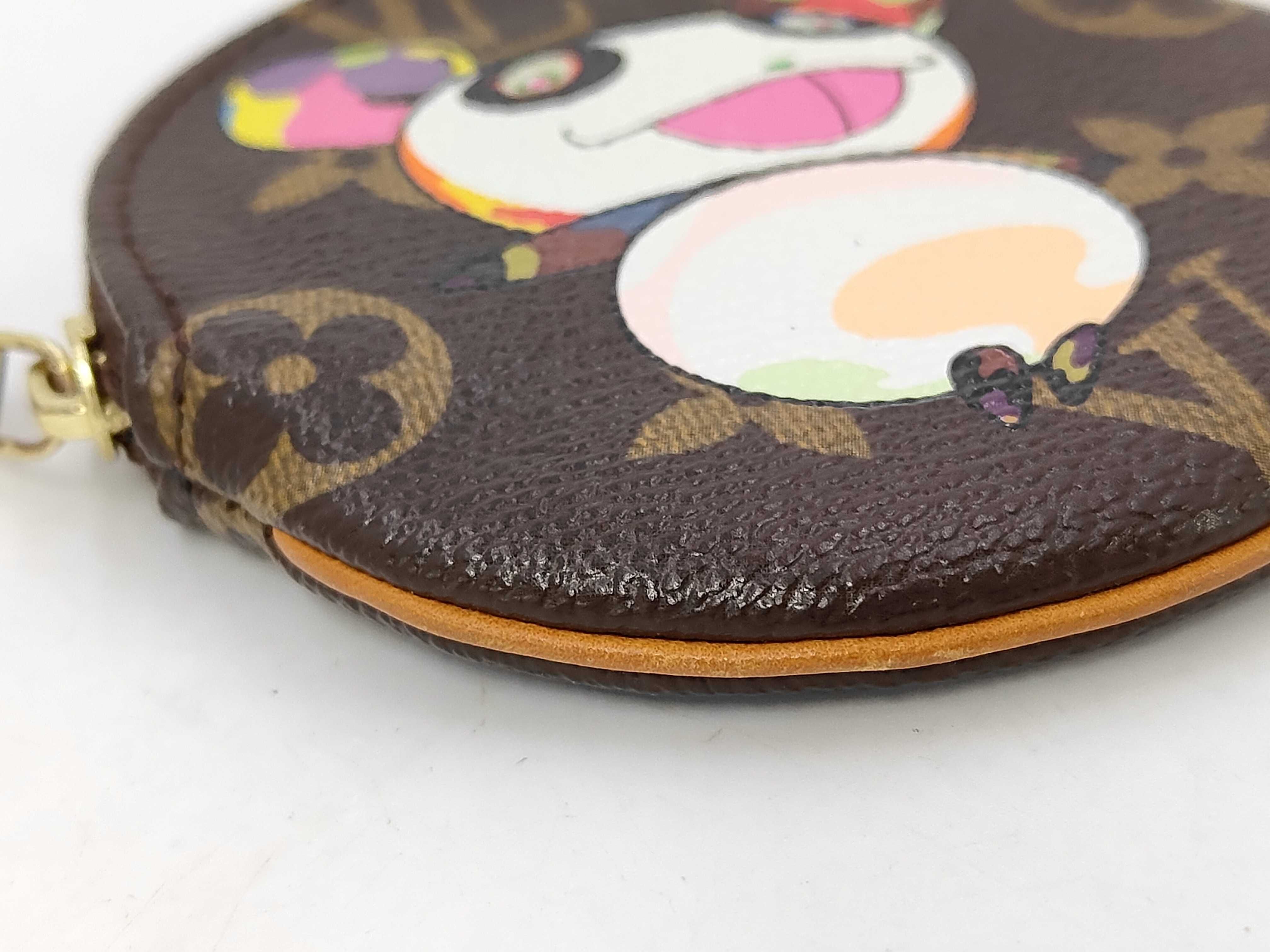 LV x Takashi Murakami Portemonnaie Long Monogram Panda Coin Case — view 4