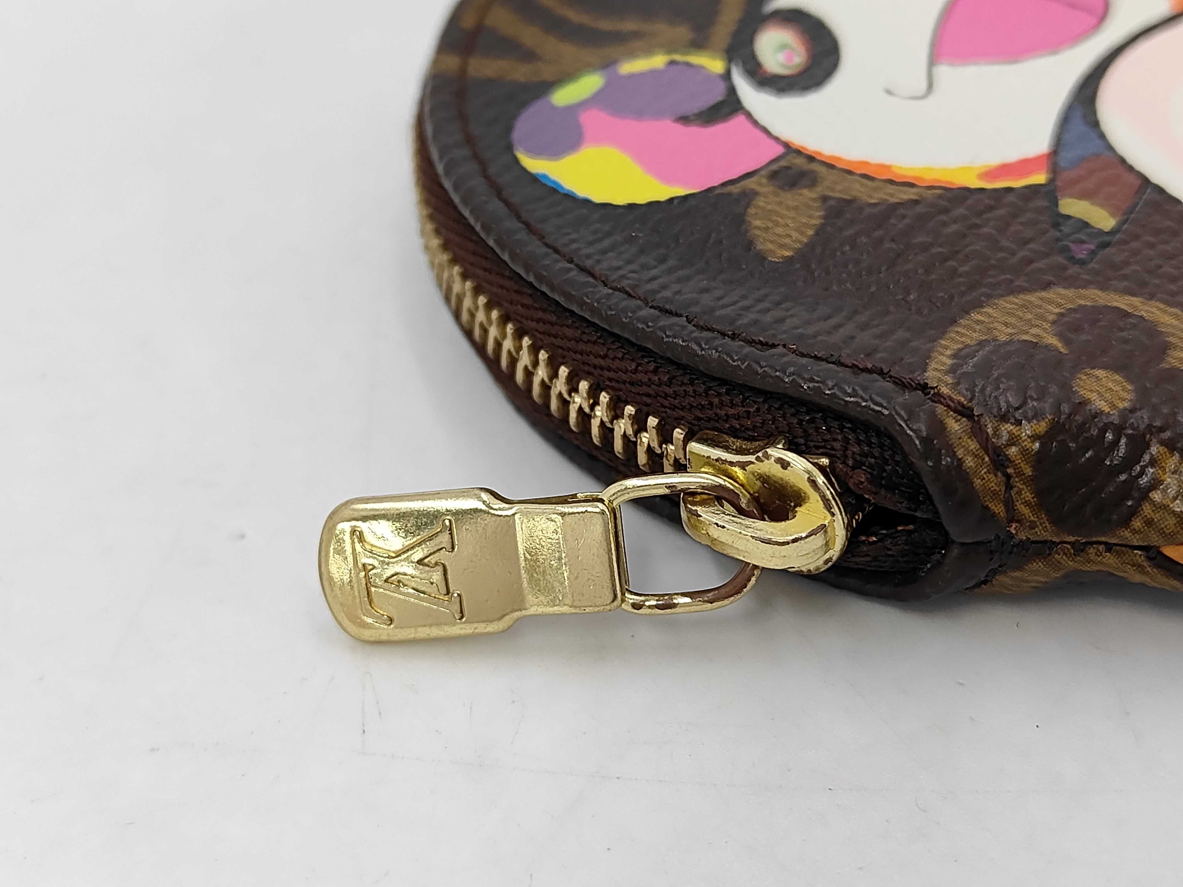 LV x Takashi Murakami Portemonnaie Long Monogram Panda Coin Case — view 5