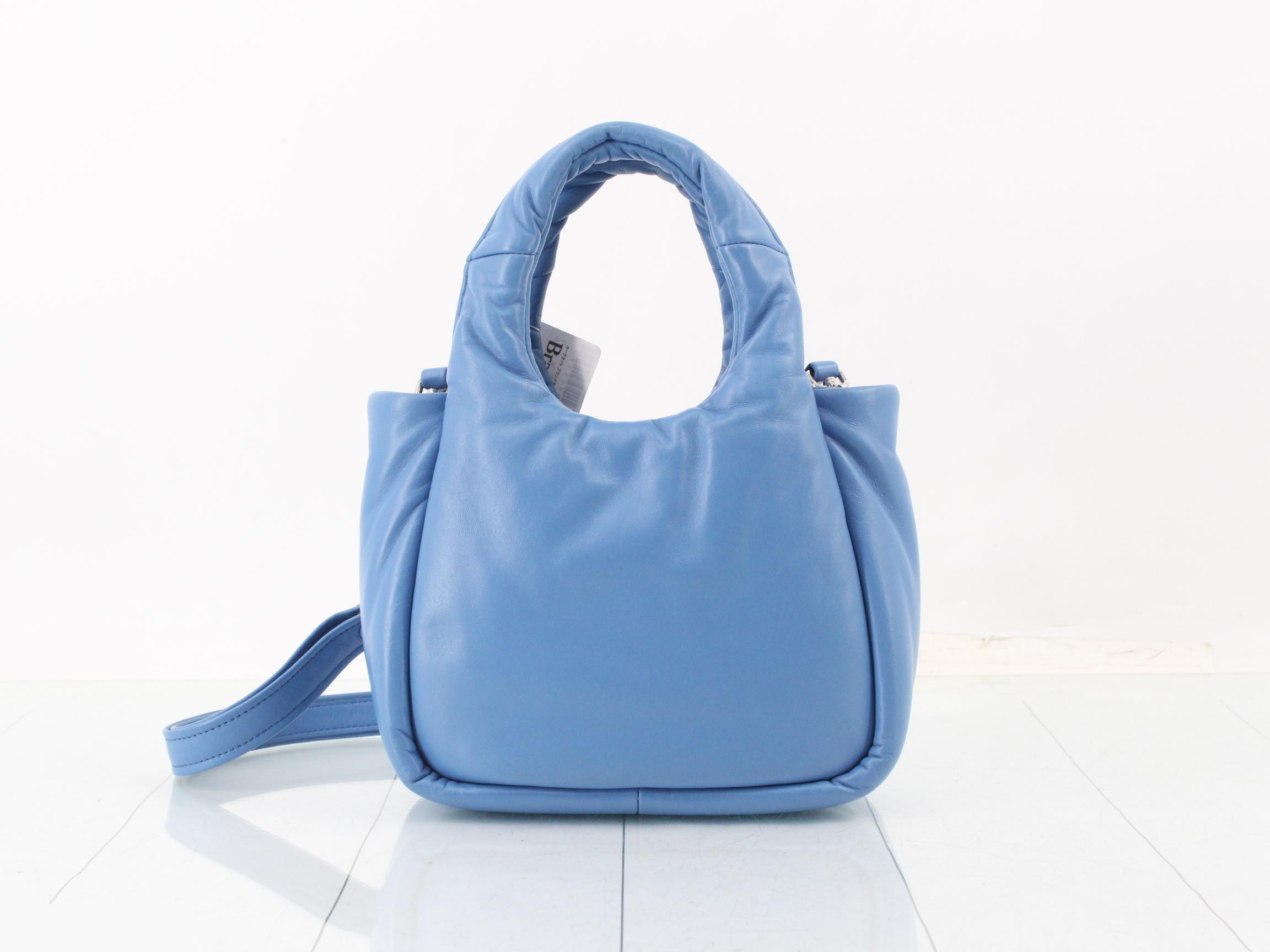 Padded Leather Triangle Plate 2-Way Shoulder/Handbag — view 2