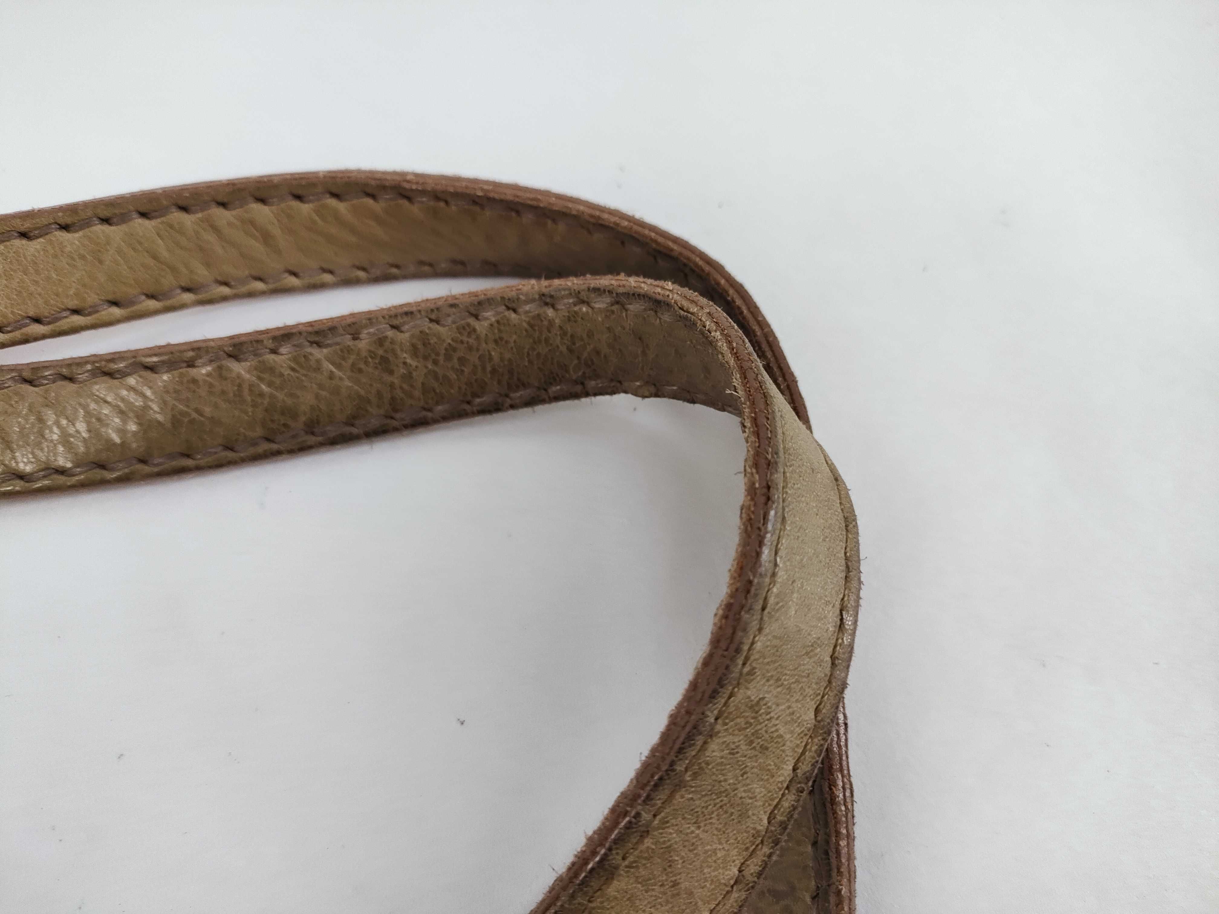 tote bag, leather, beige tote bag — view 4
