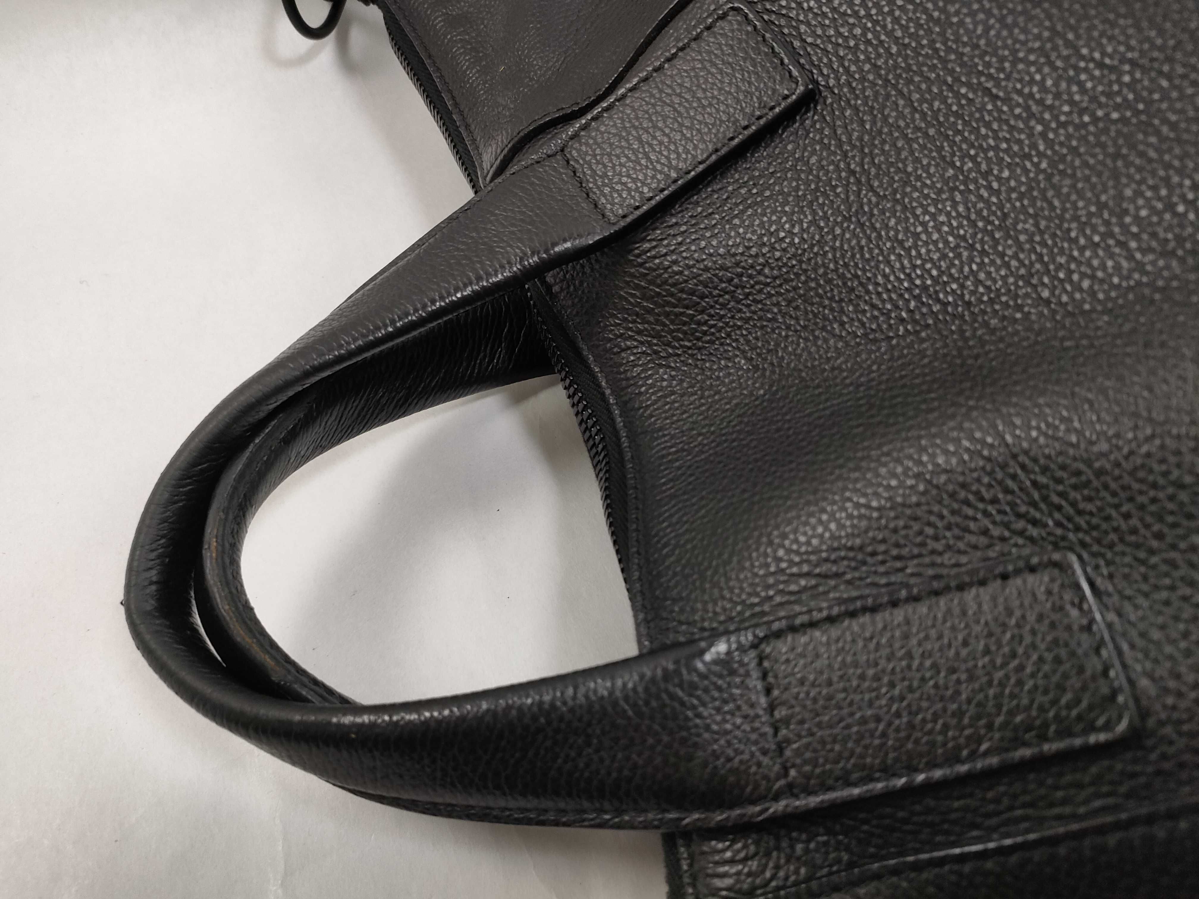 Leather 2-Way Tote Bag Black 644731 Handbag — view 3