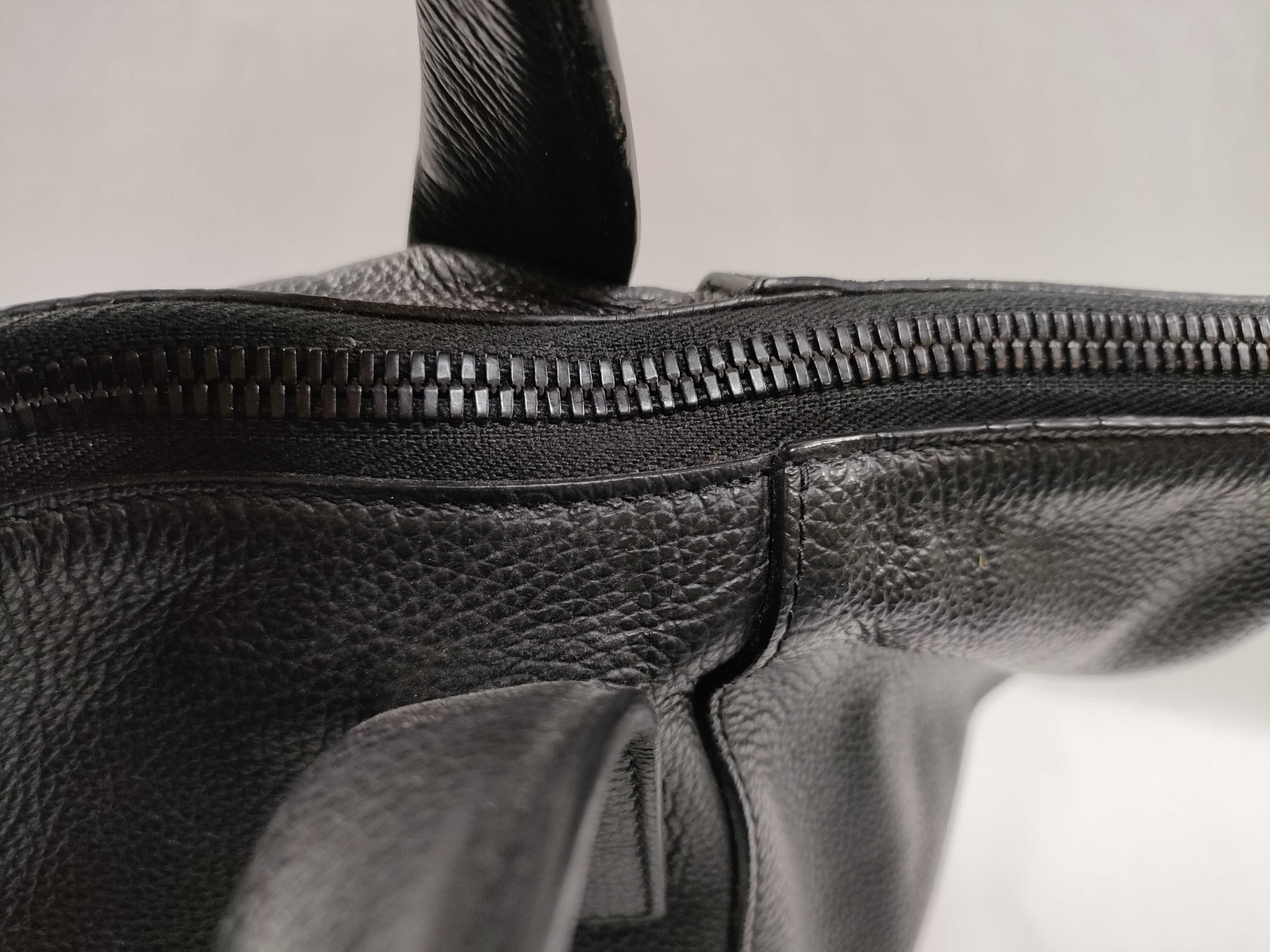 Leather 2-Way Tote Bag Black 644731 Handbag — view 8