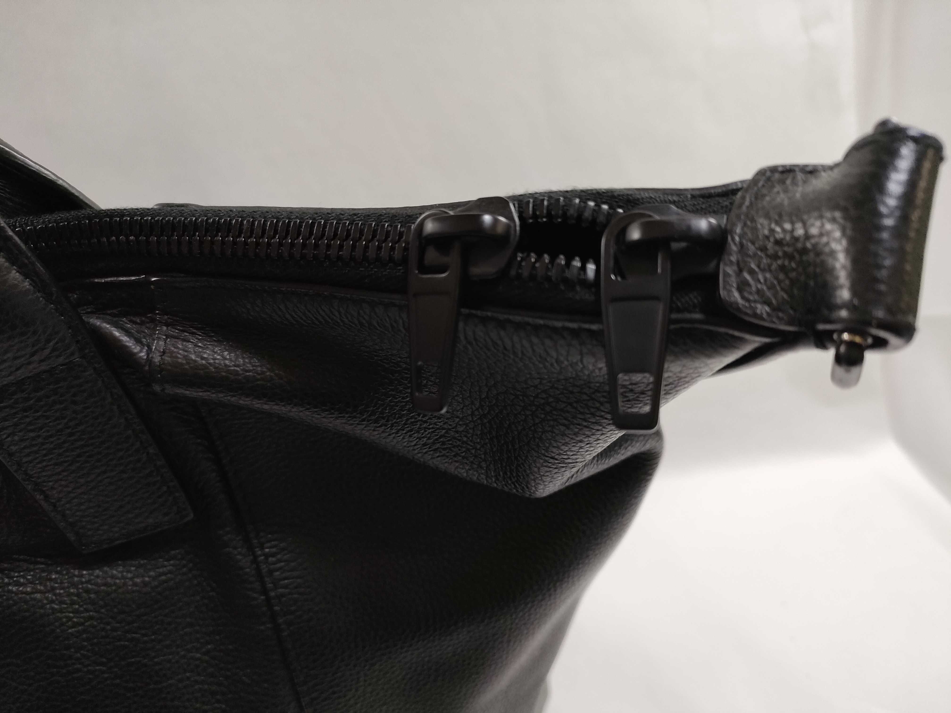 Leather 2-Way Tote Bag Black 644731 Handbag — view 9