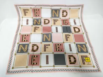 (Fendi) Unused, with sticker, handkerchief/scarf, FF chain, pink, other accessories.