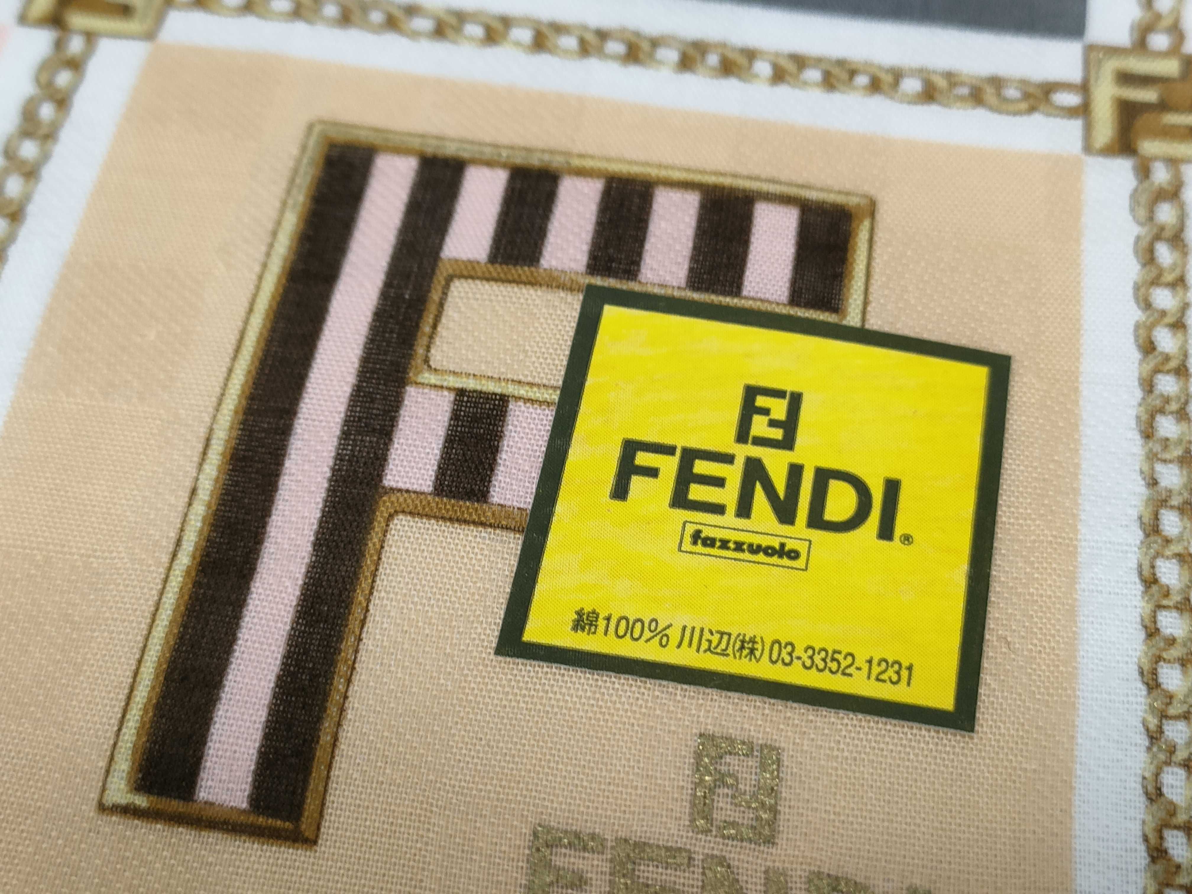 (Fendi) Unused, with sticker, handkerchief/scarf, FF chain, pink, other accessories. — view 4