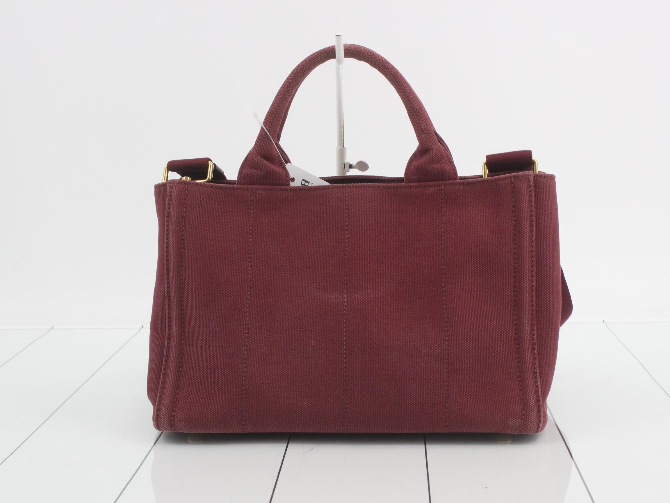 Canapa Mini 2-Way Bijou Bag, Bordeaux, with Strap, 29 x 19 x 6 cm — view 2