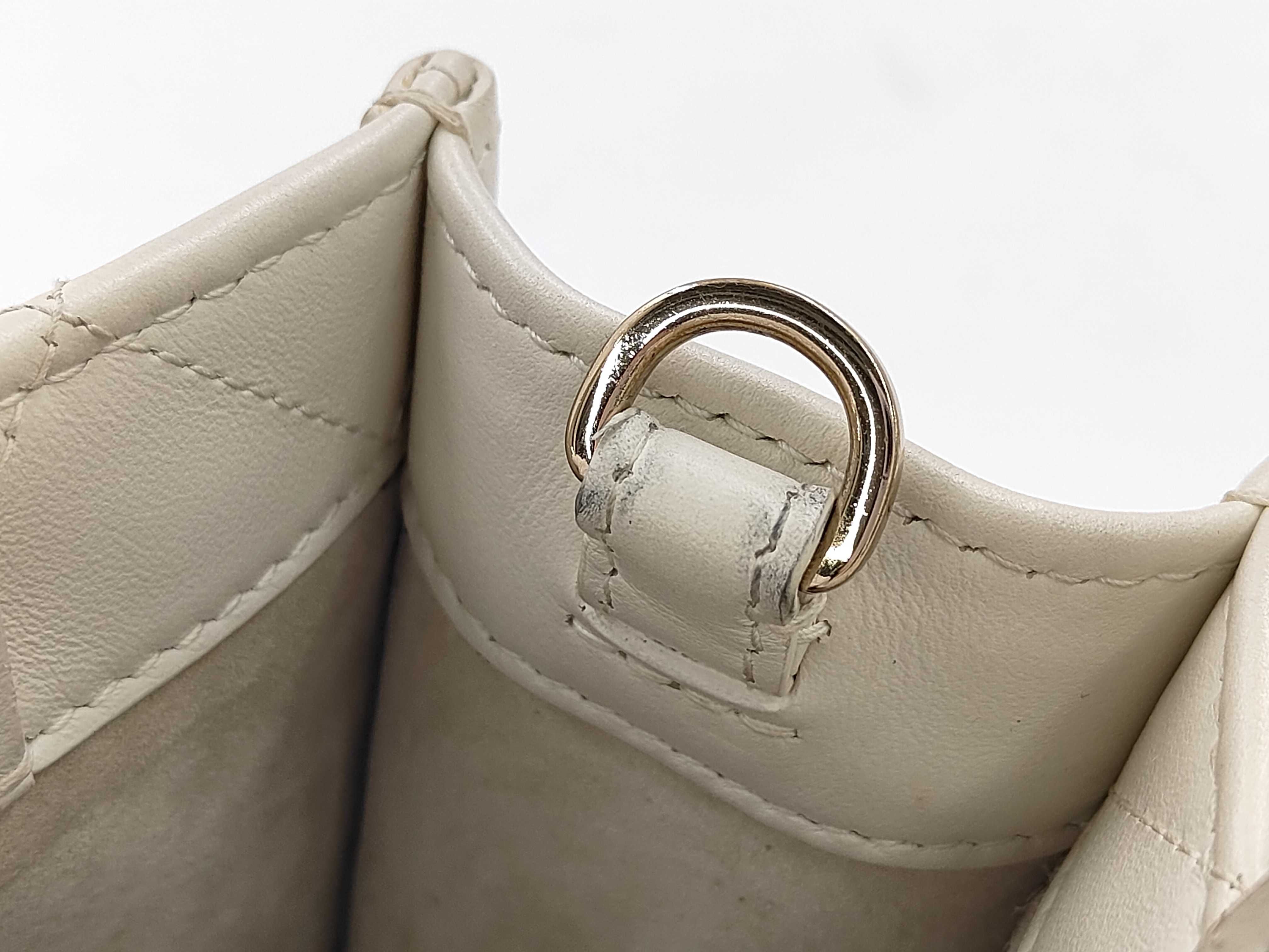 Mini Book Tote Crossbody Bag, White Handbag — view 11