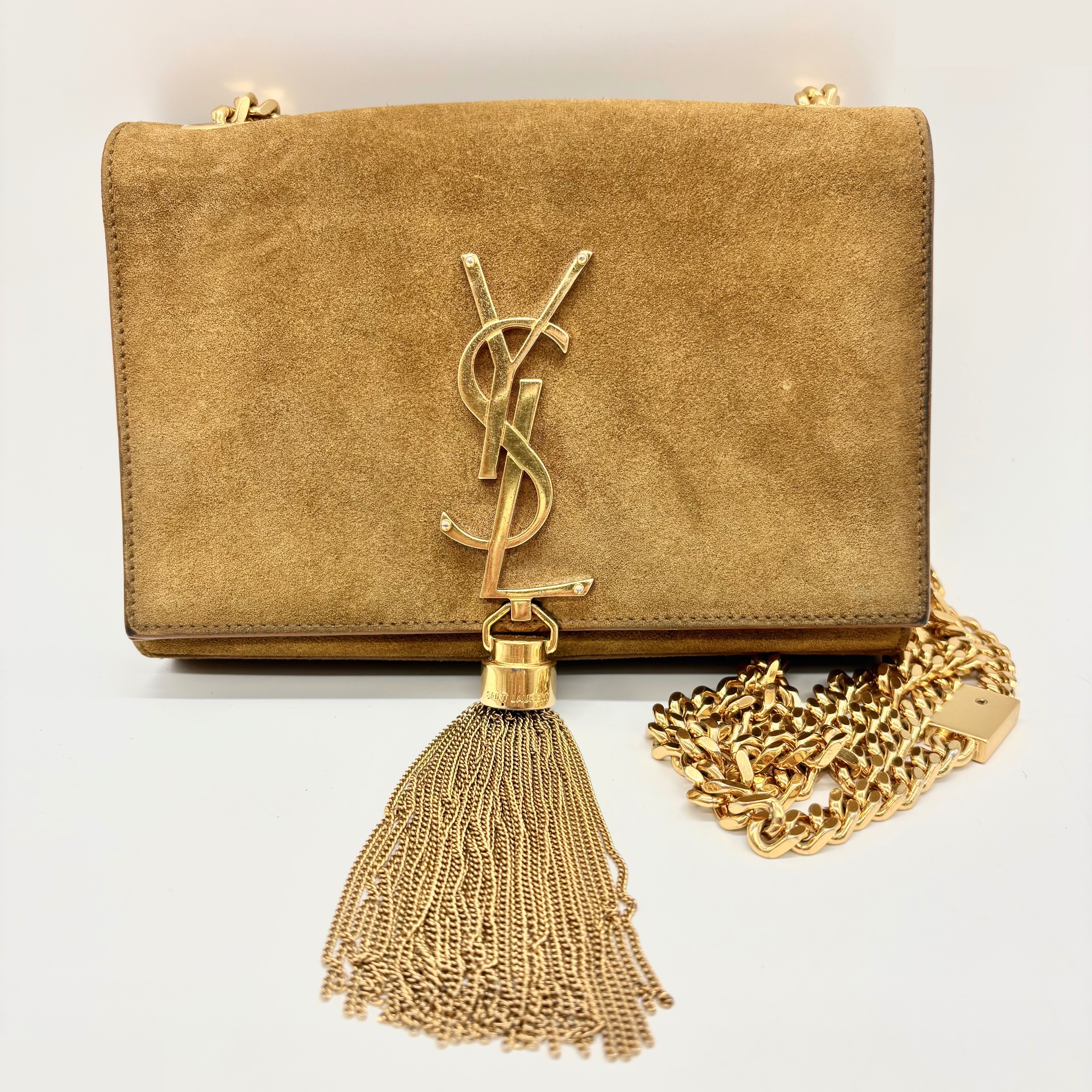 Kate Chain Shoulder Bag, Suede