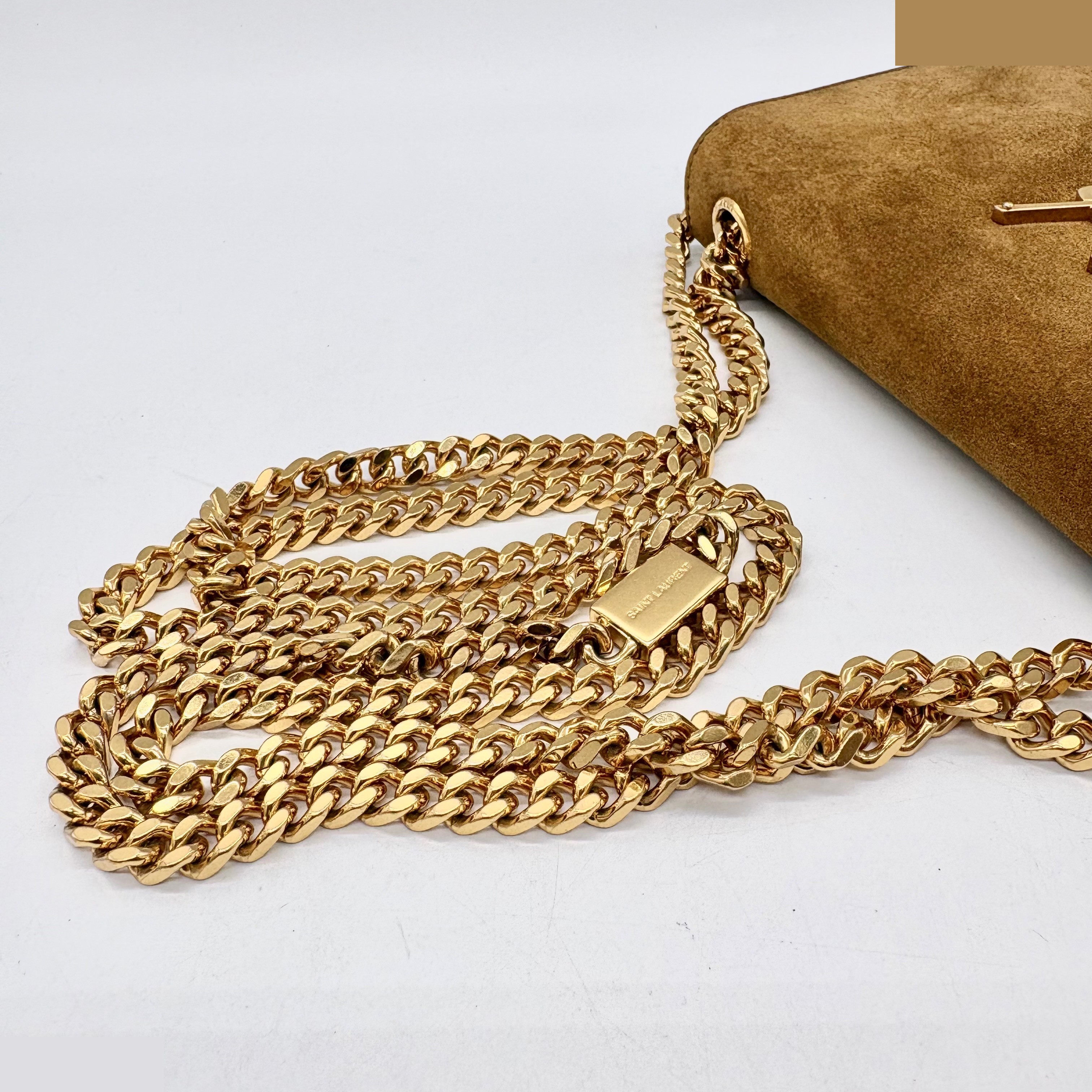 Kate Chain Shoulder Bag, Suede — view 6
