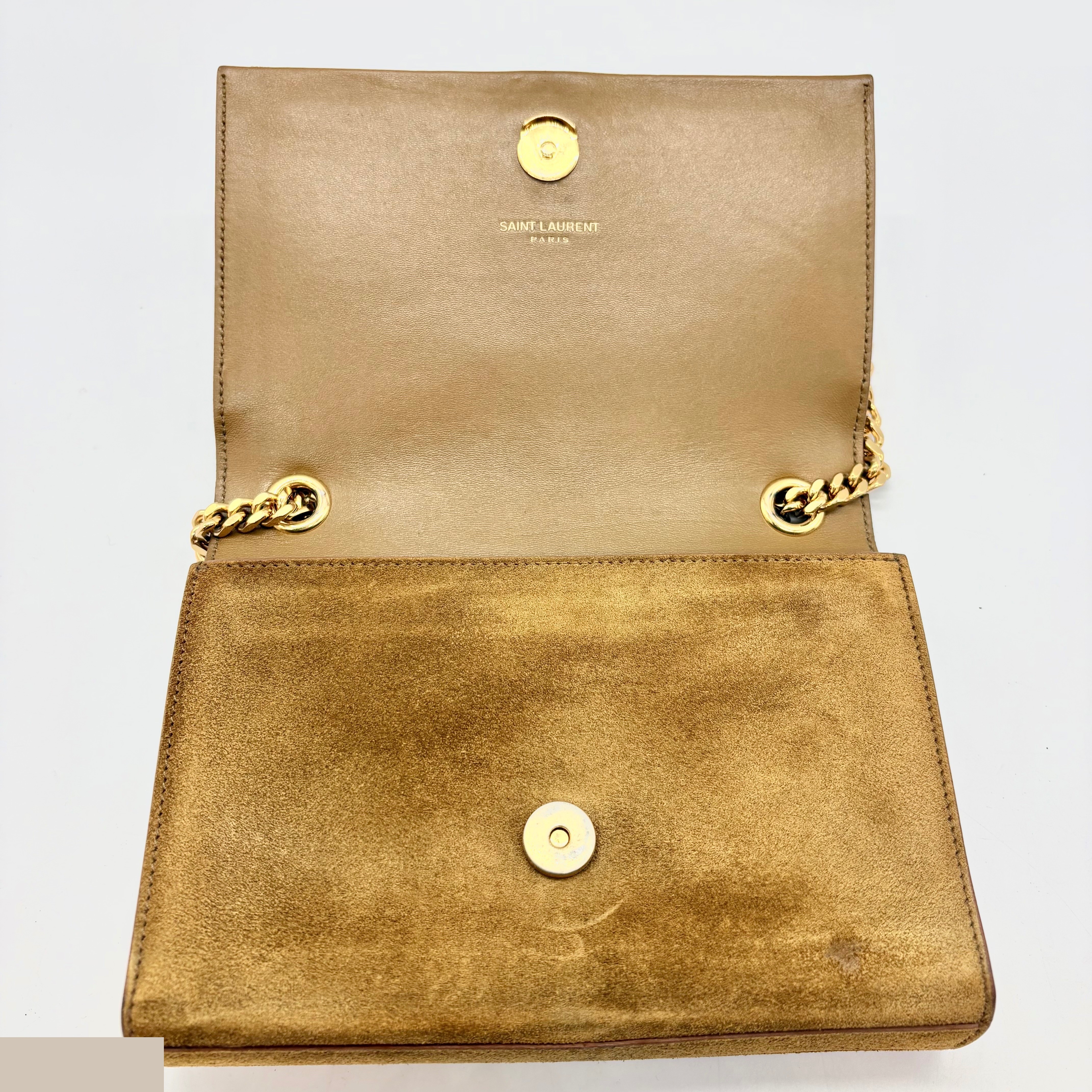 Kate Chain Shoulder Bag, Suede — view 7