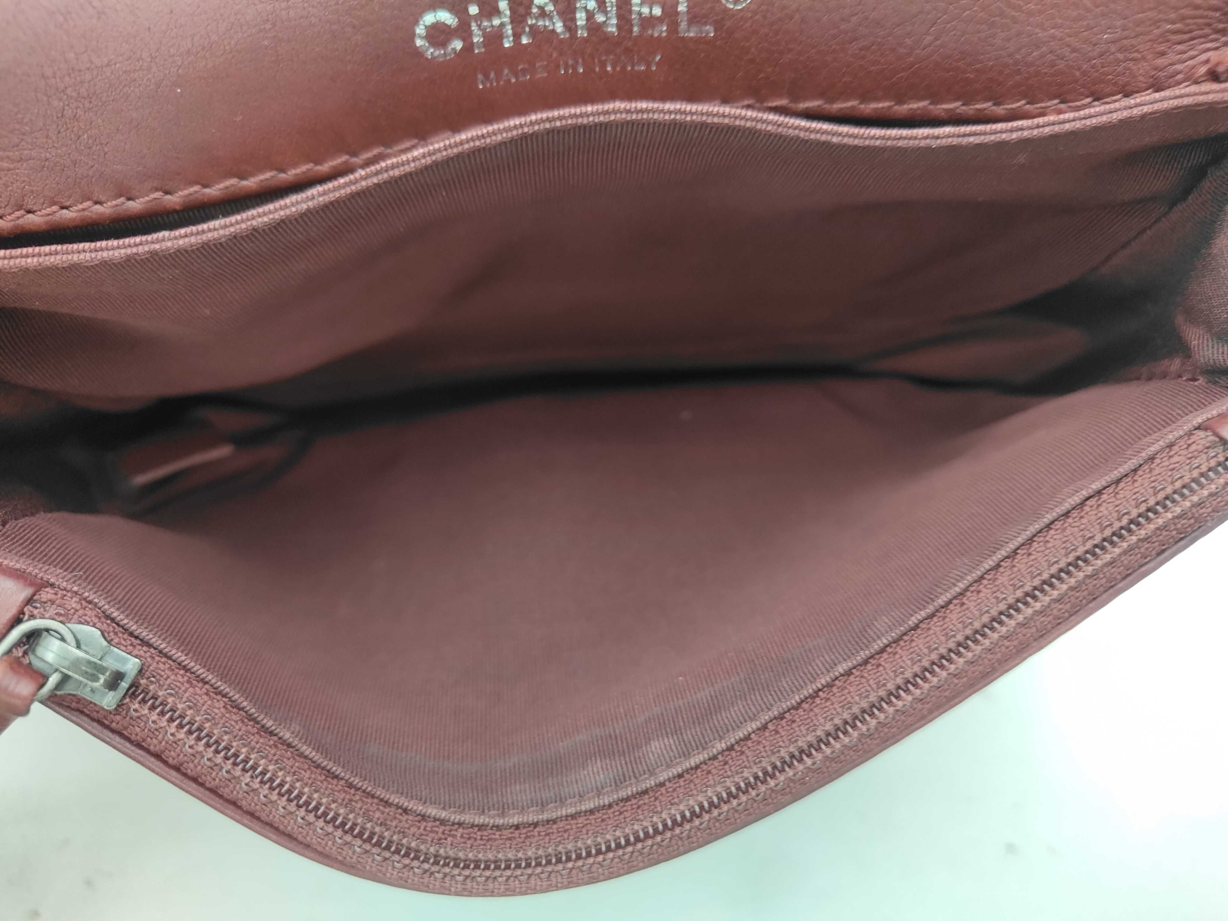 Boy Chanel Lambskin Burgundy Chain Shoulder Bag — view 8