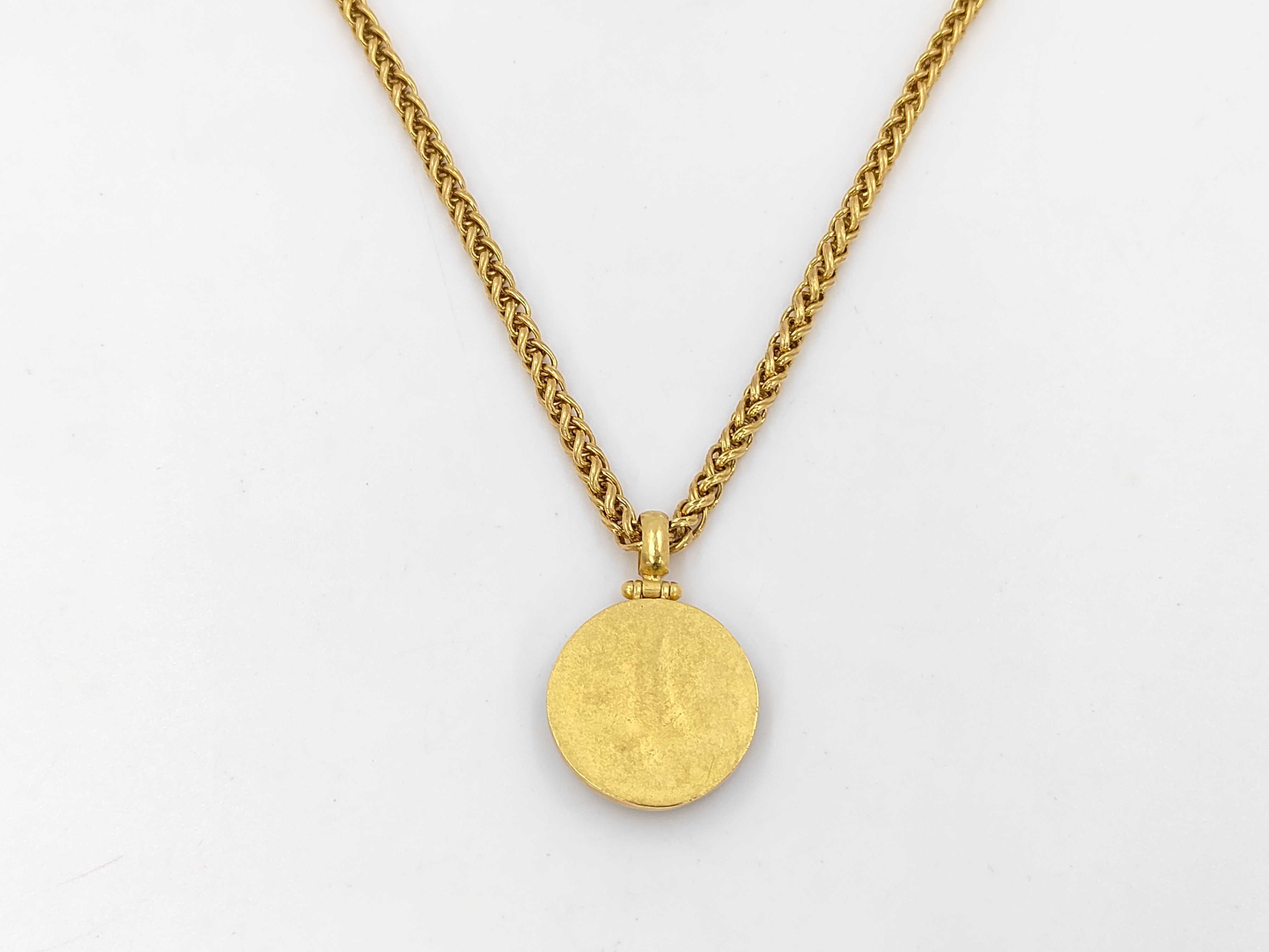 round stone necklace — view 2