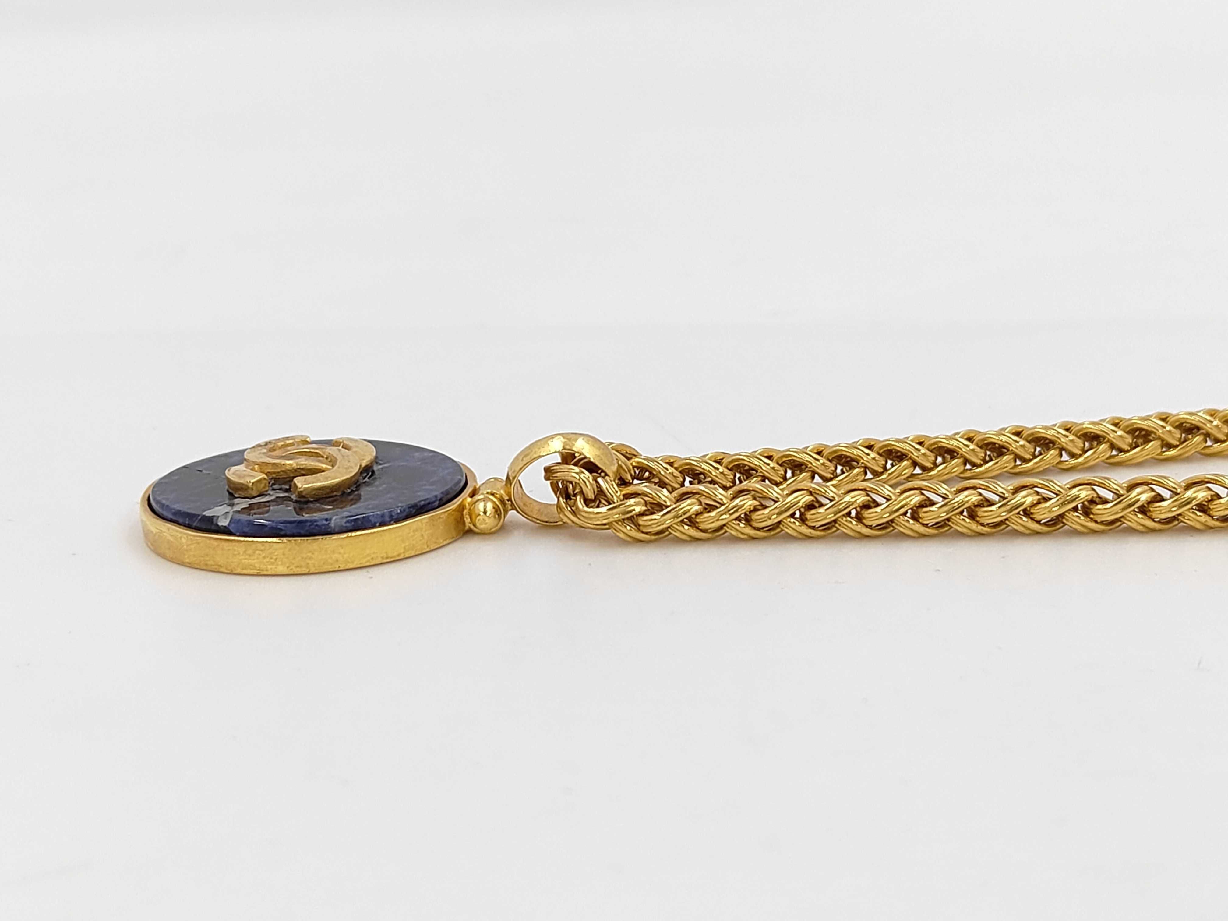 round stone necklace — view 3