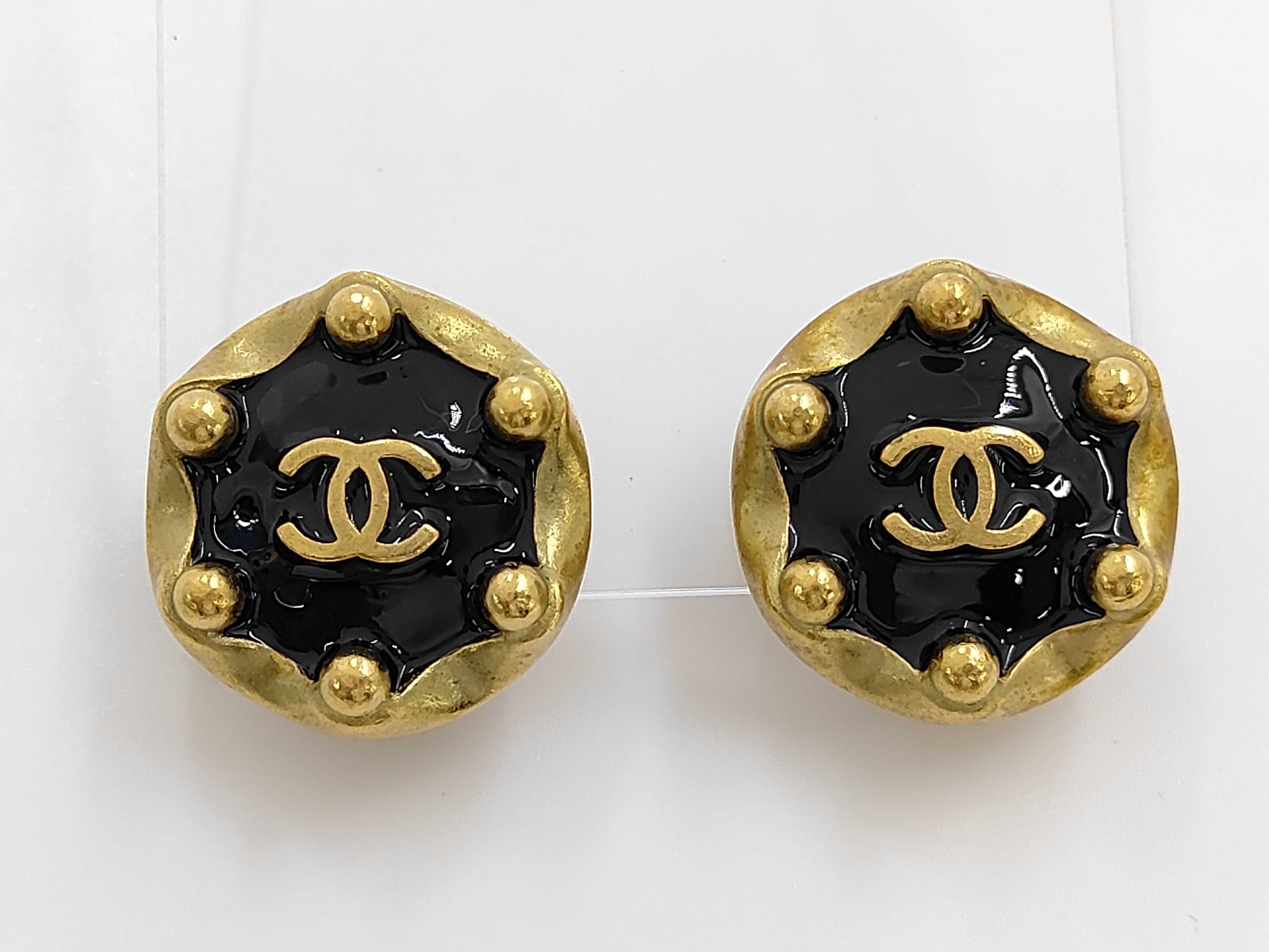 Coco Mark Earrings GP Black 94 A Earrings