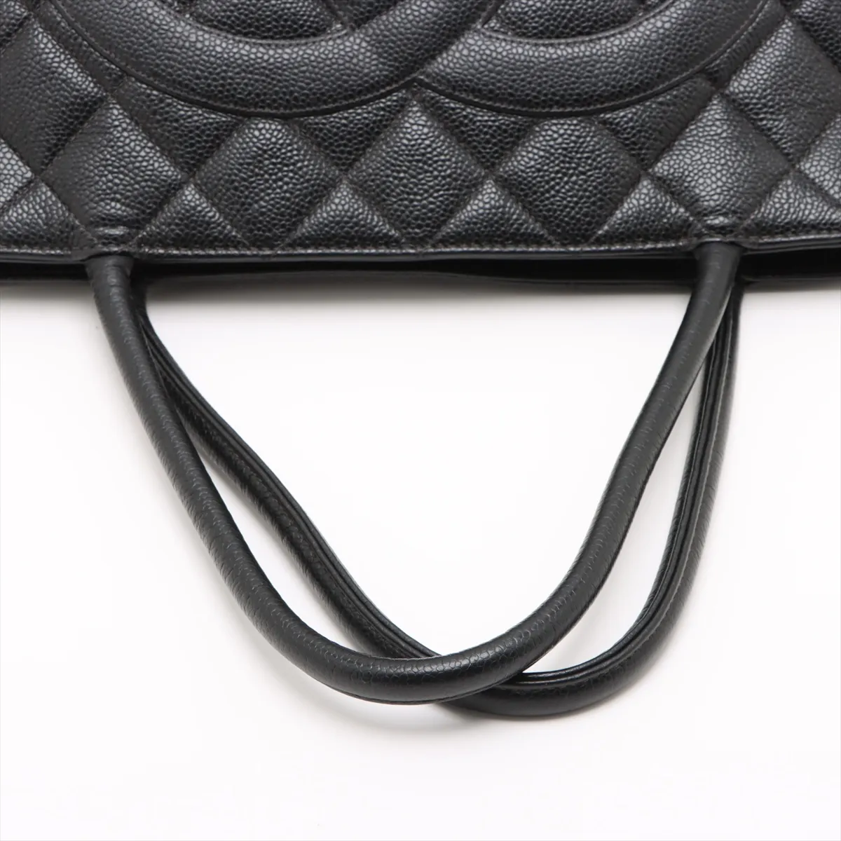 reprint caviar skin tote bag black silver hardware 6685871 No. 6 — view 5