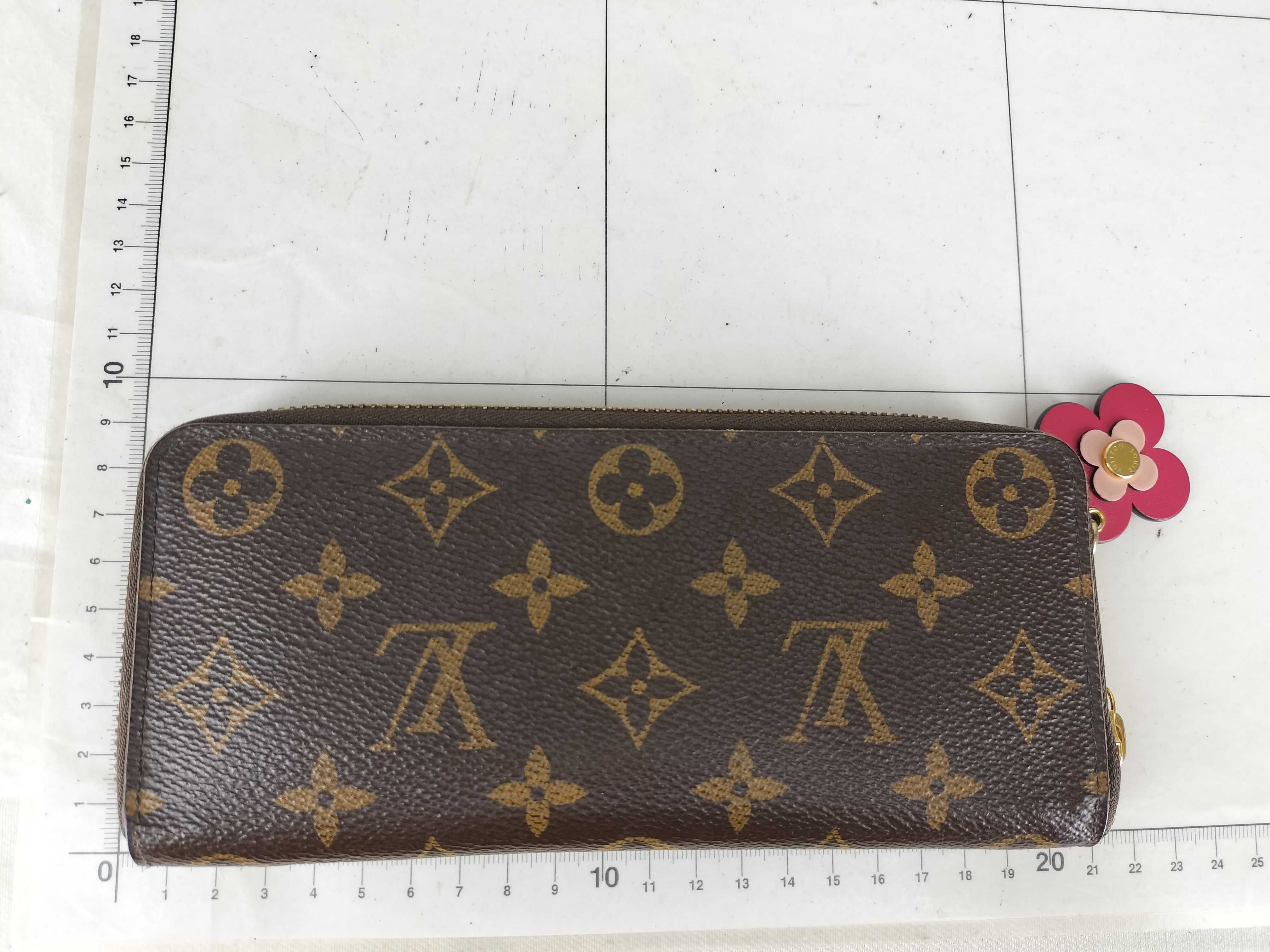 Monogram Zippy Wallet with Flower Charm — view 2
