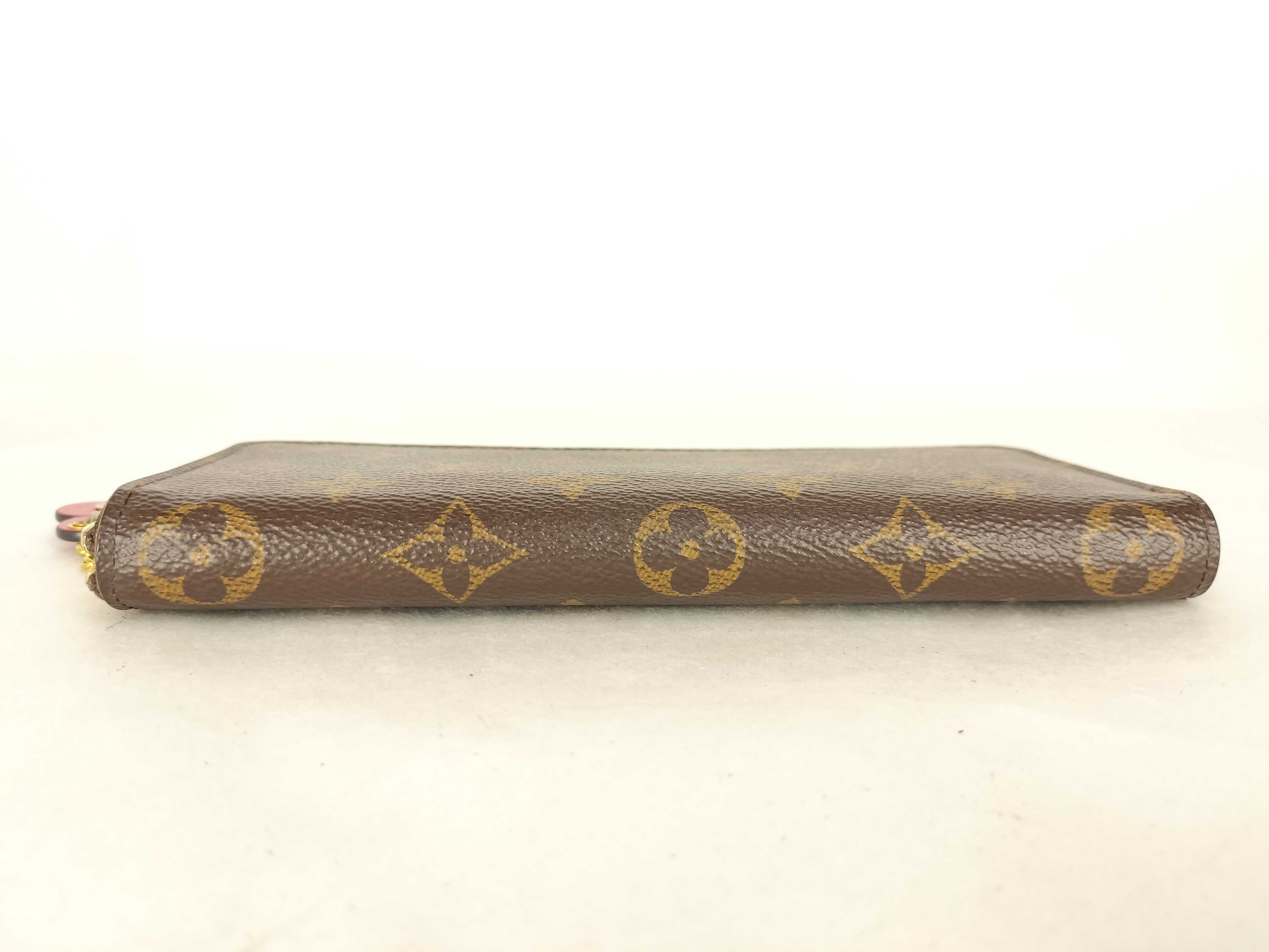 Monogram Zippy Wallet with Flower Charm — view 3