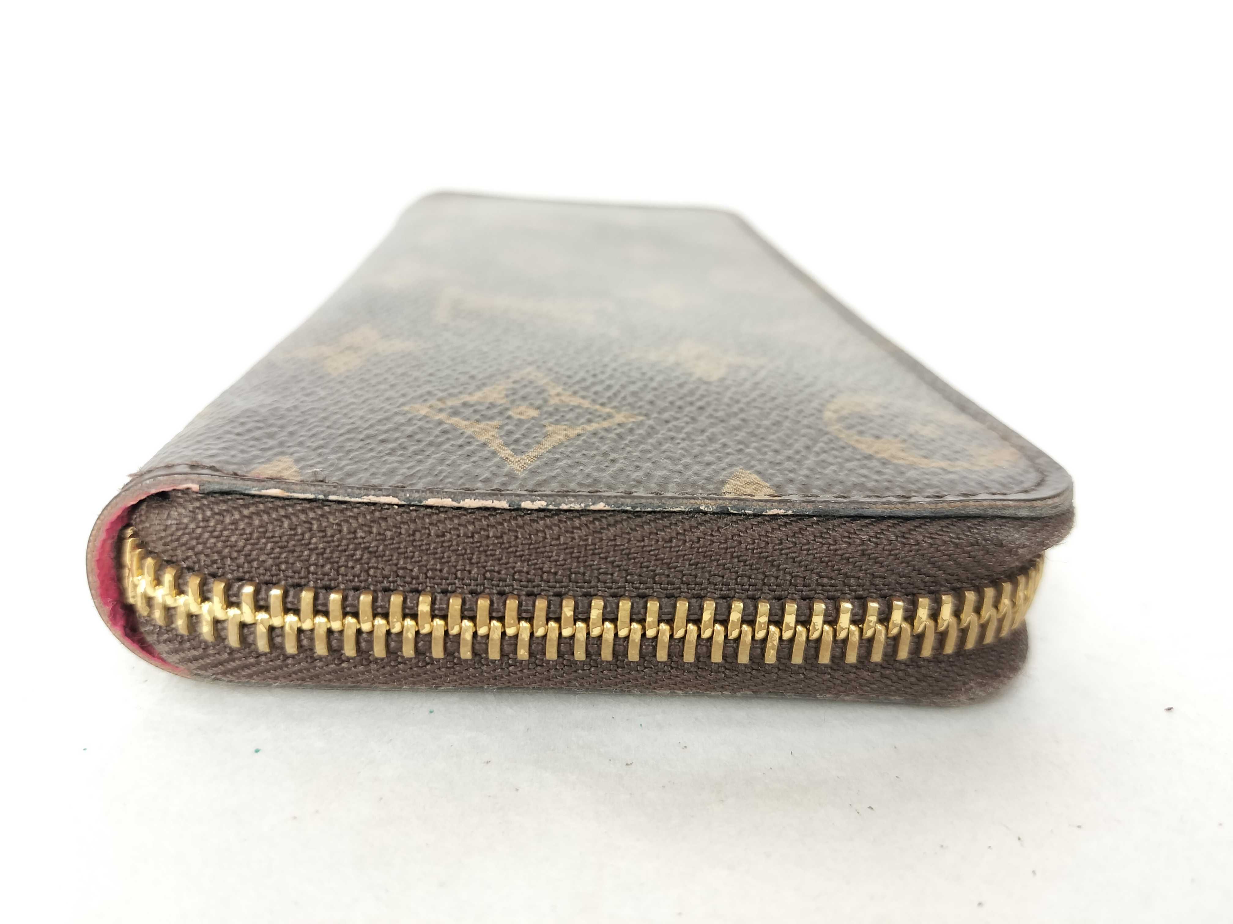 Monogram Zippy Wallet with Flower Charm — view 4