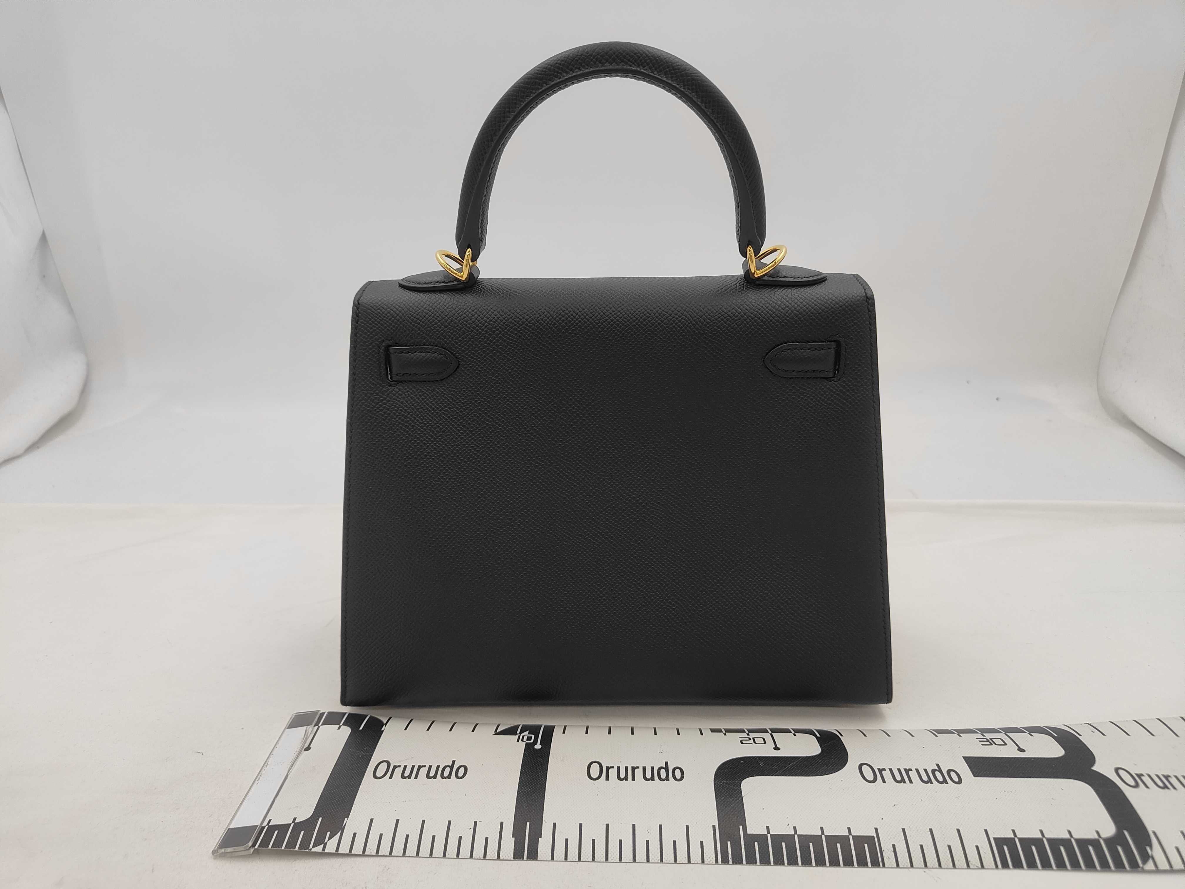 Kelly 25 Black Handbag — view 2
