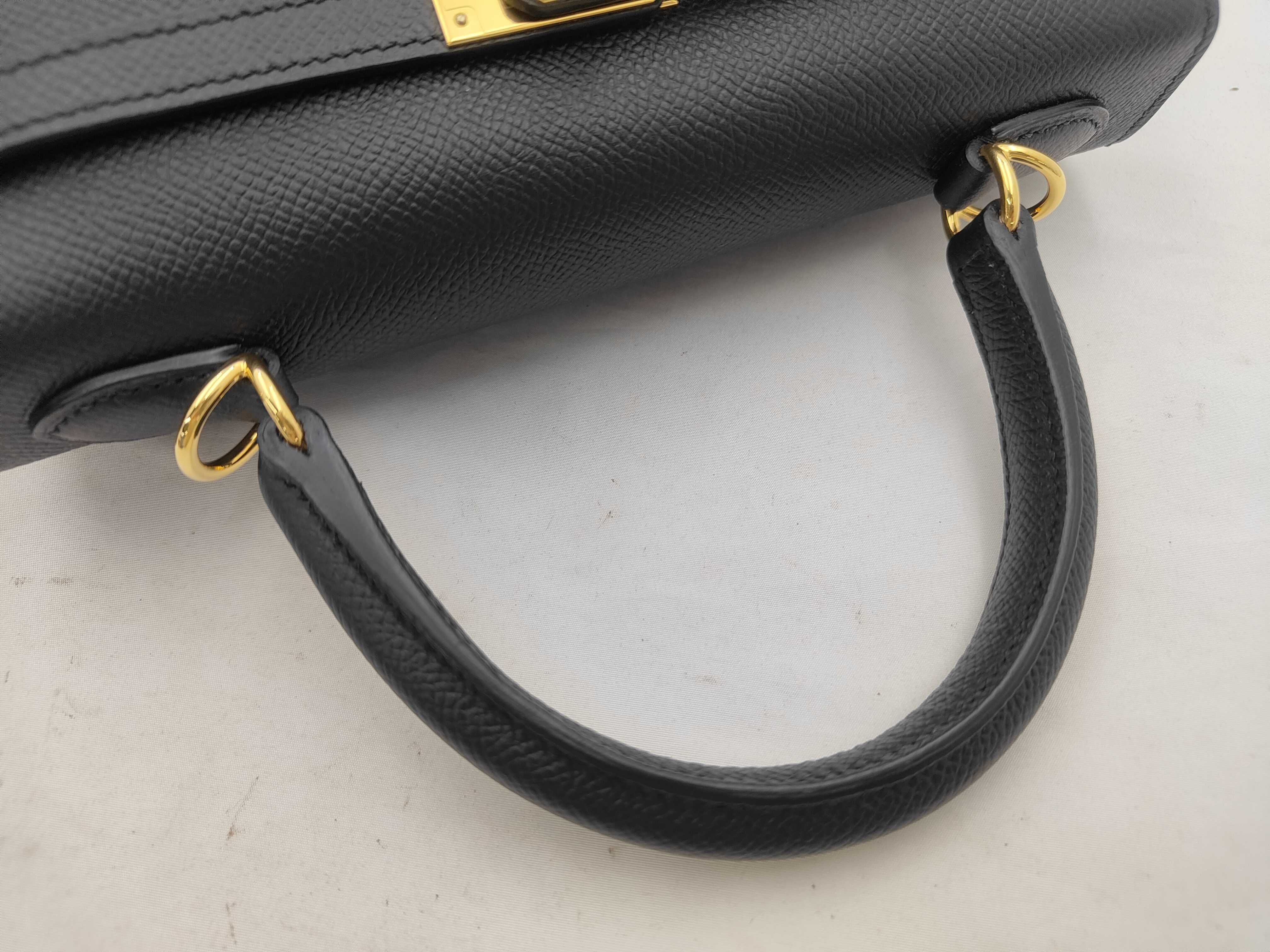 Kelly 25 Black Handbag — view 3