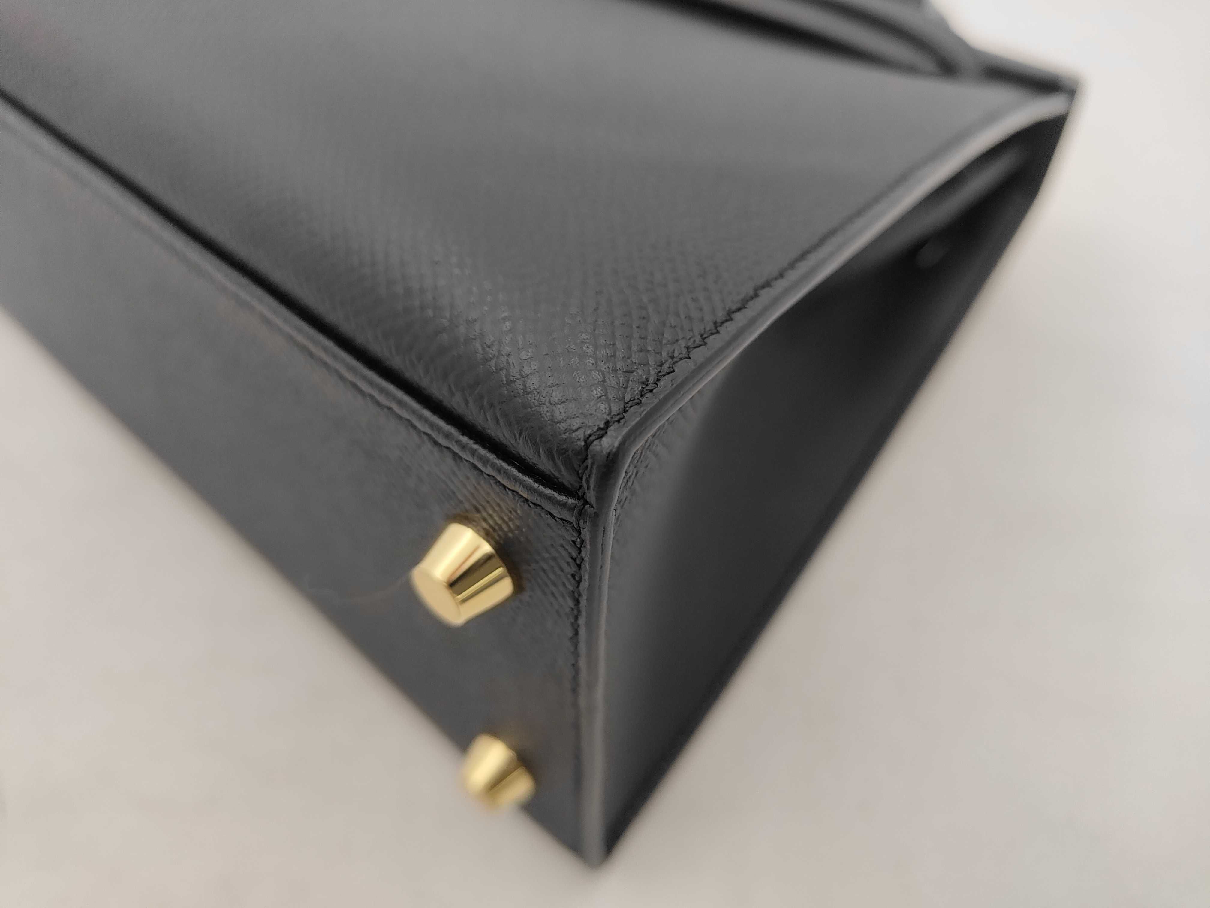 Kelly 25 Black Handbag — view 6