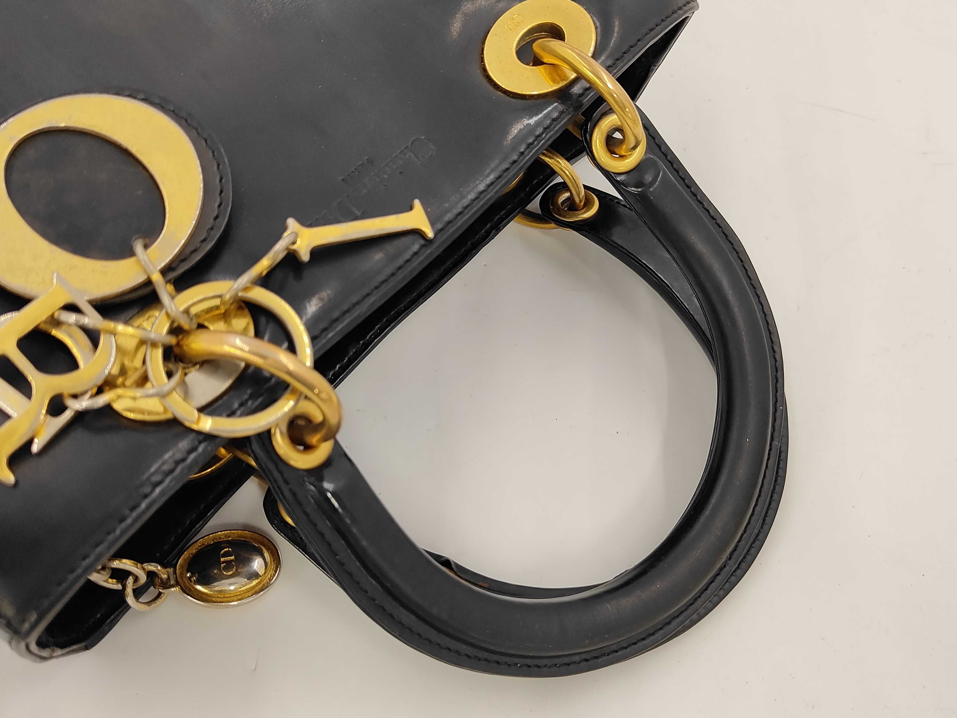Lady Dior handbag, black handbag — view 3
