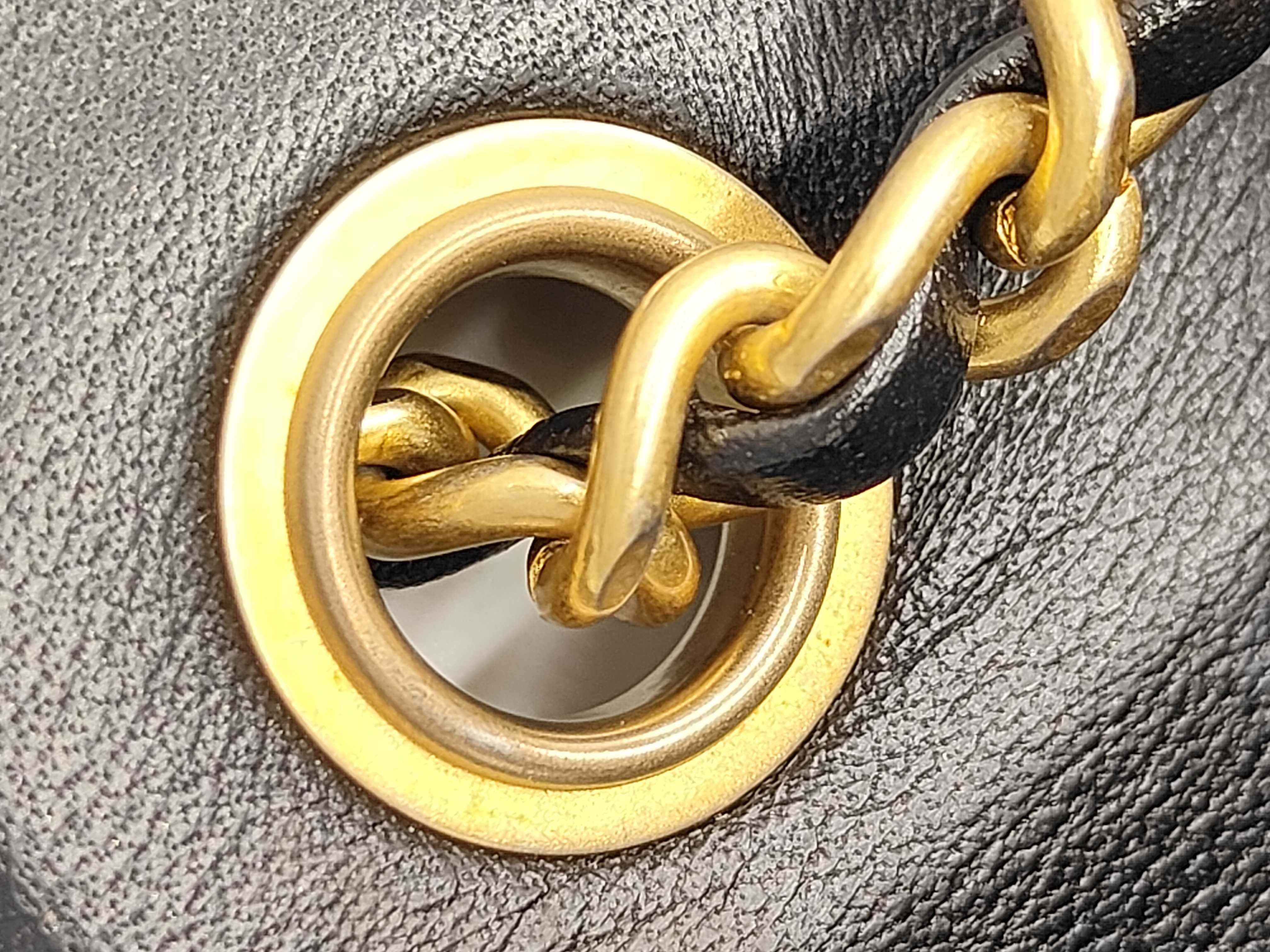 CLASSIC FLAP Black Matelassé Calfskin Square Fat Shoulder Bag — view 5