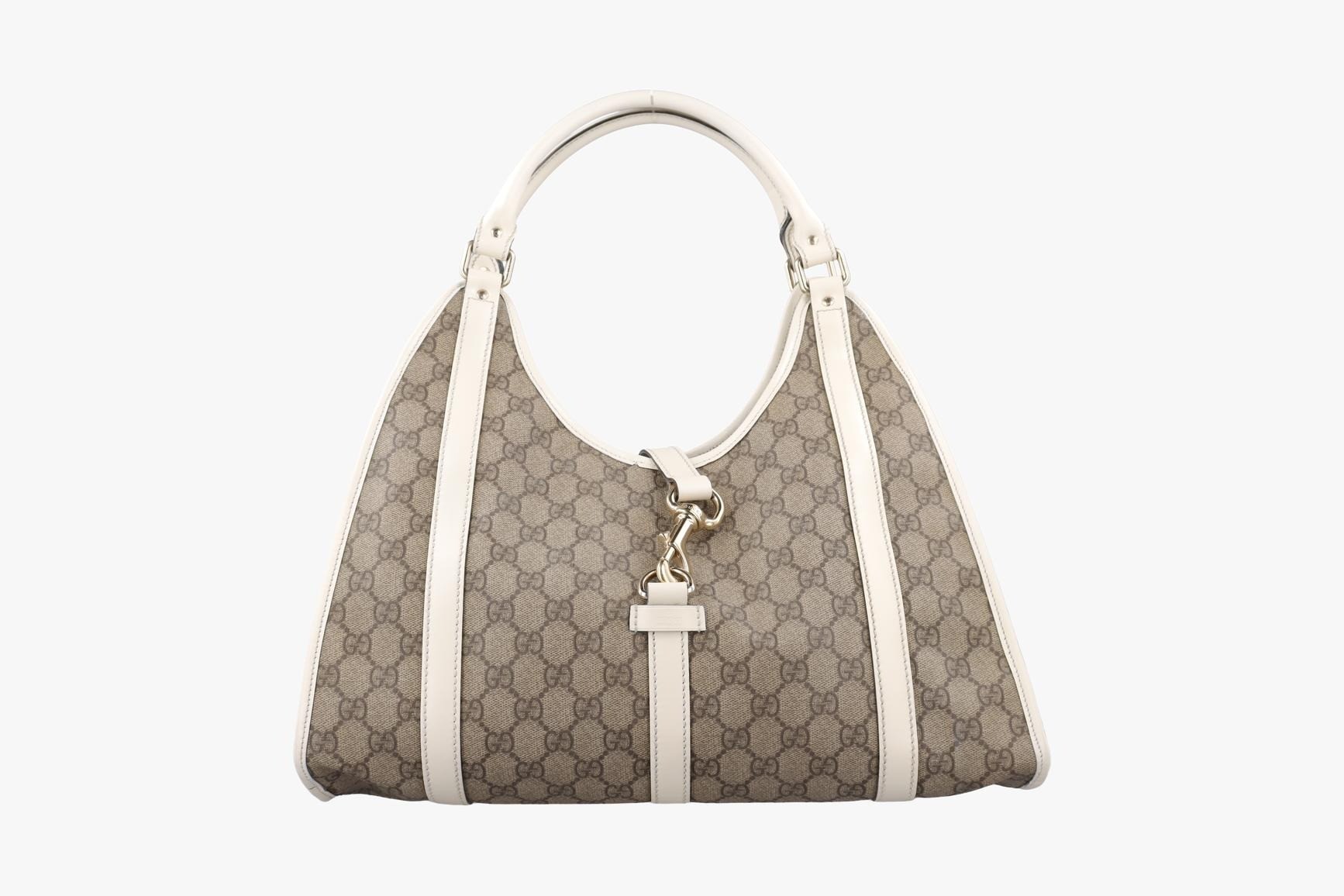 New Jackie PVC Coated Canvas x Leather Brown x White