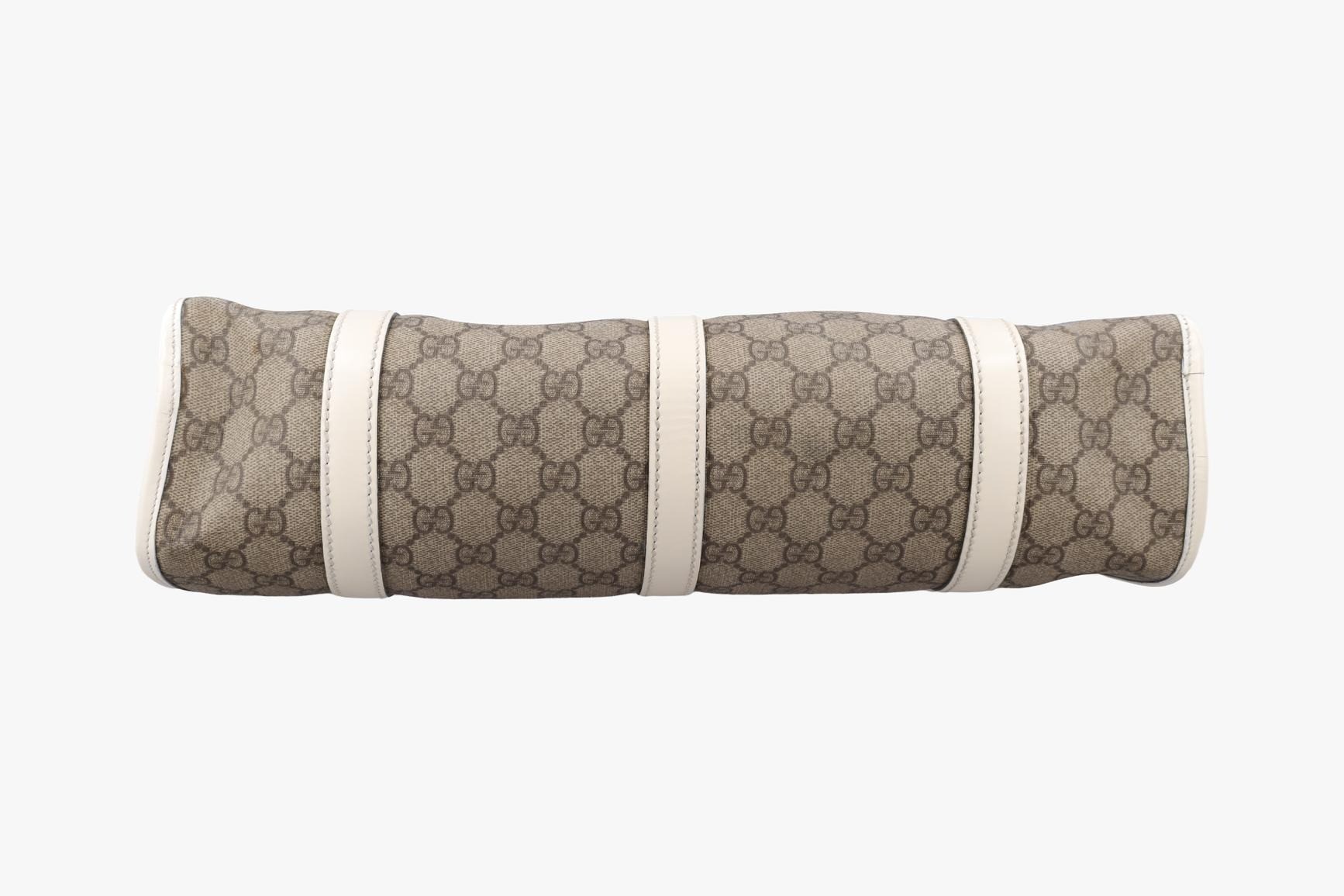 New Jackie PVC Coated Canvas x Leather Brown x White — view 3